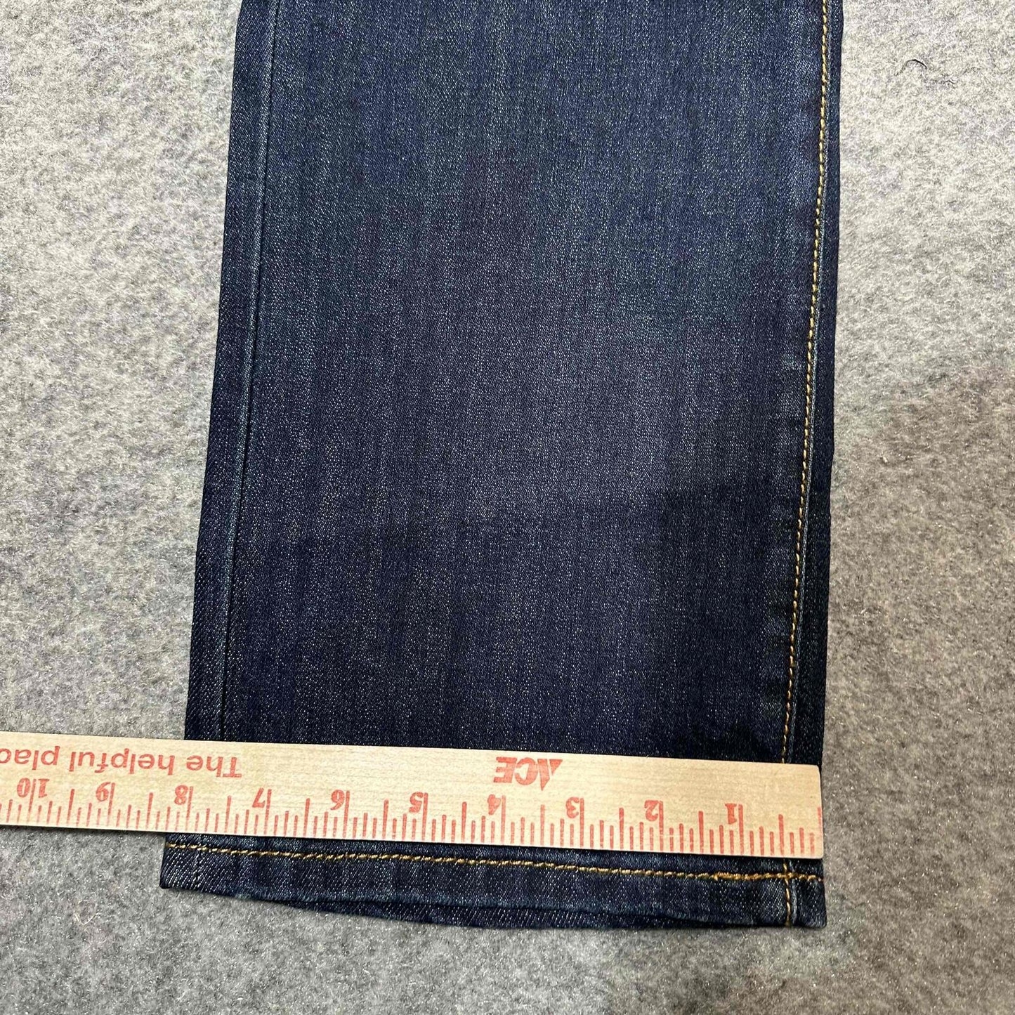 New John B. Stetson Co. Men's Slim Straight Jeans Size 28x32 Blue Dark Denim