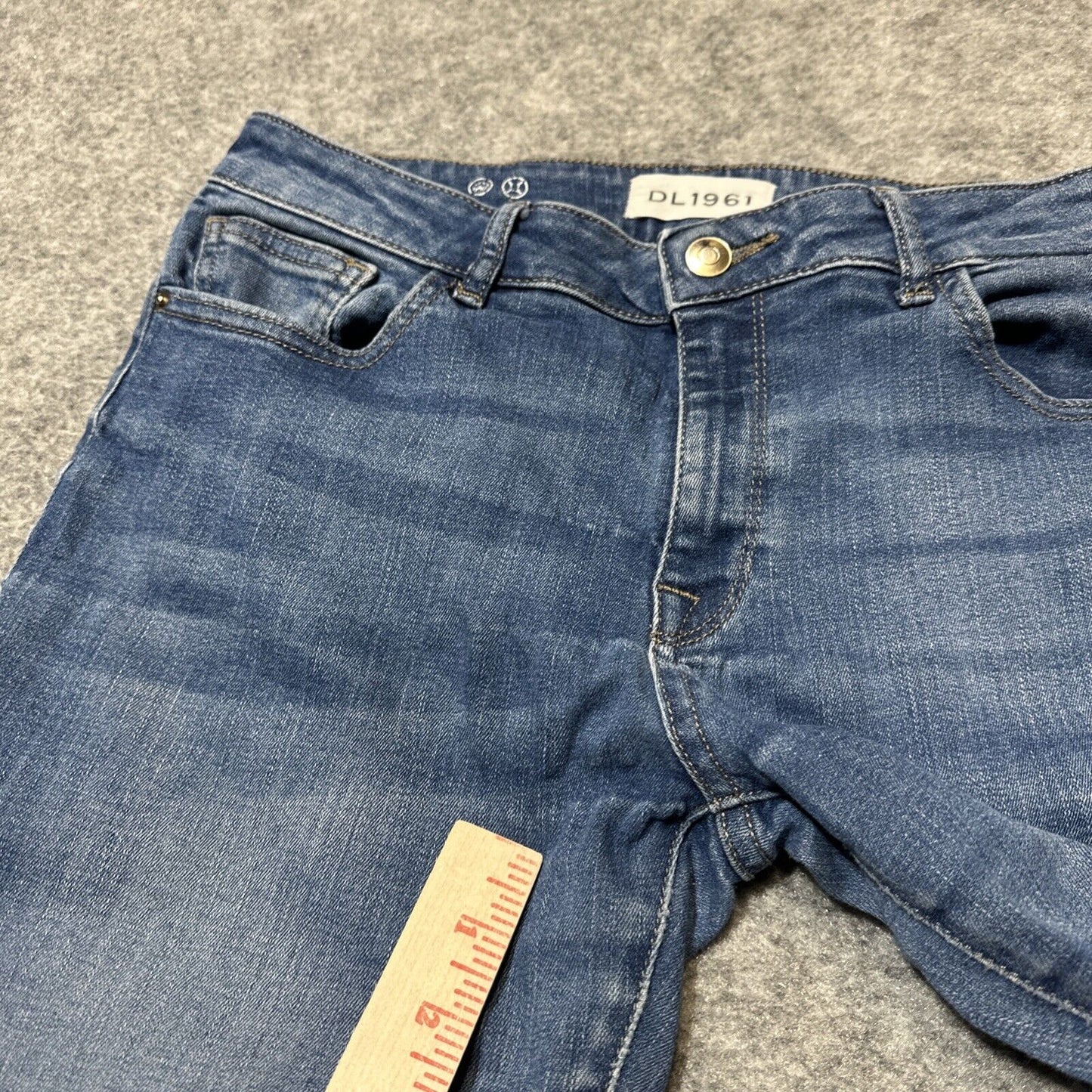 DL 1961 Margaux Instascuplt Ankle Skinny Jeans Women's Size 29 Light Blue Denim
