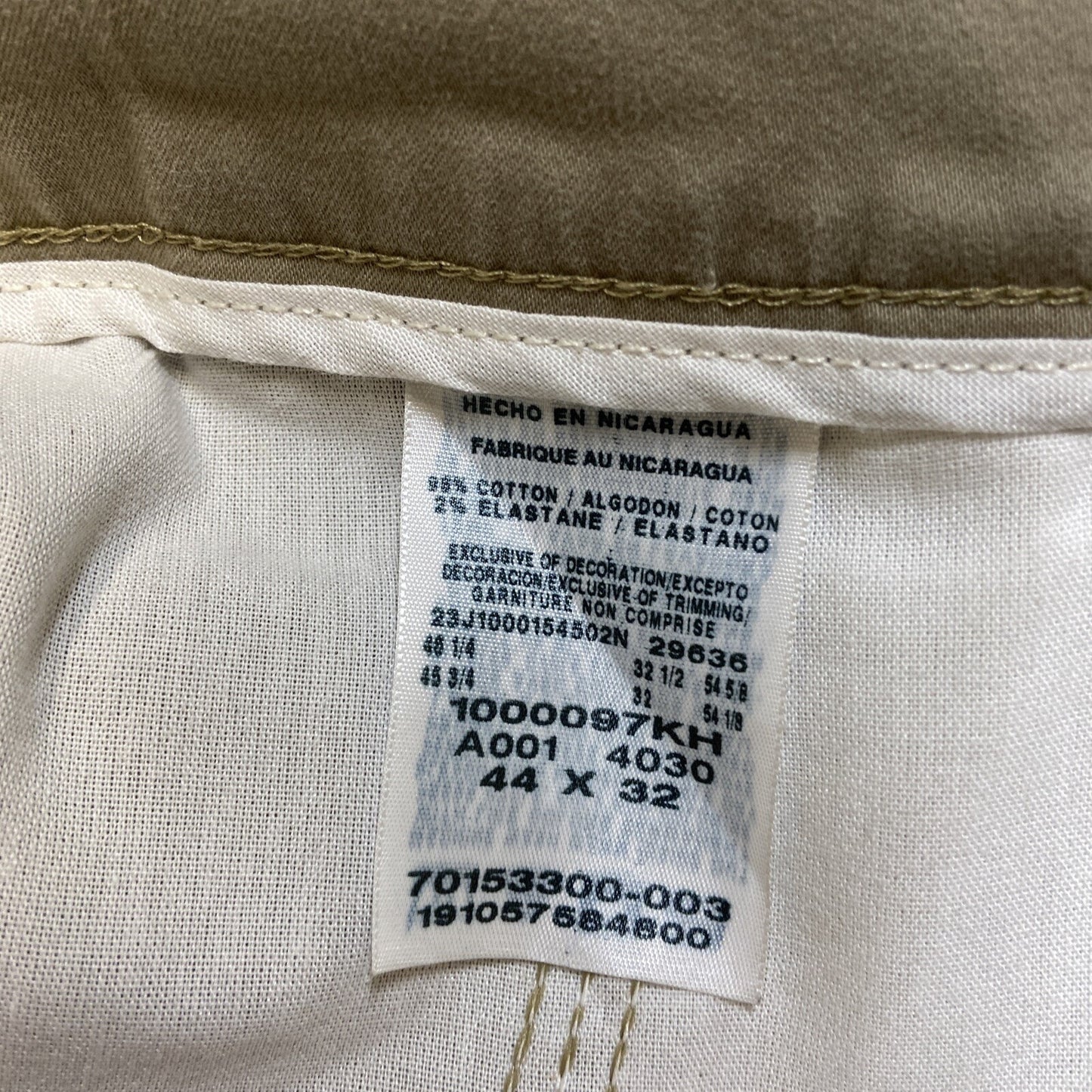 Wrangler Pleated Chino Pants Men's Size 44x32 Brown