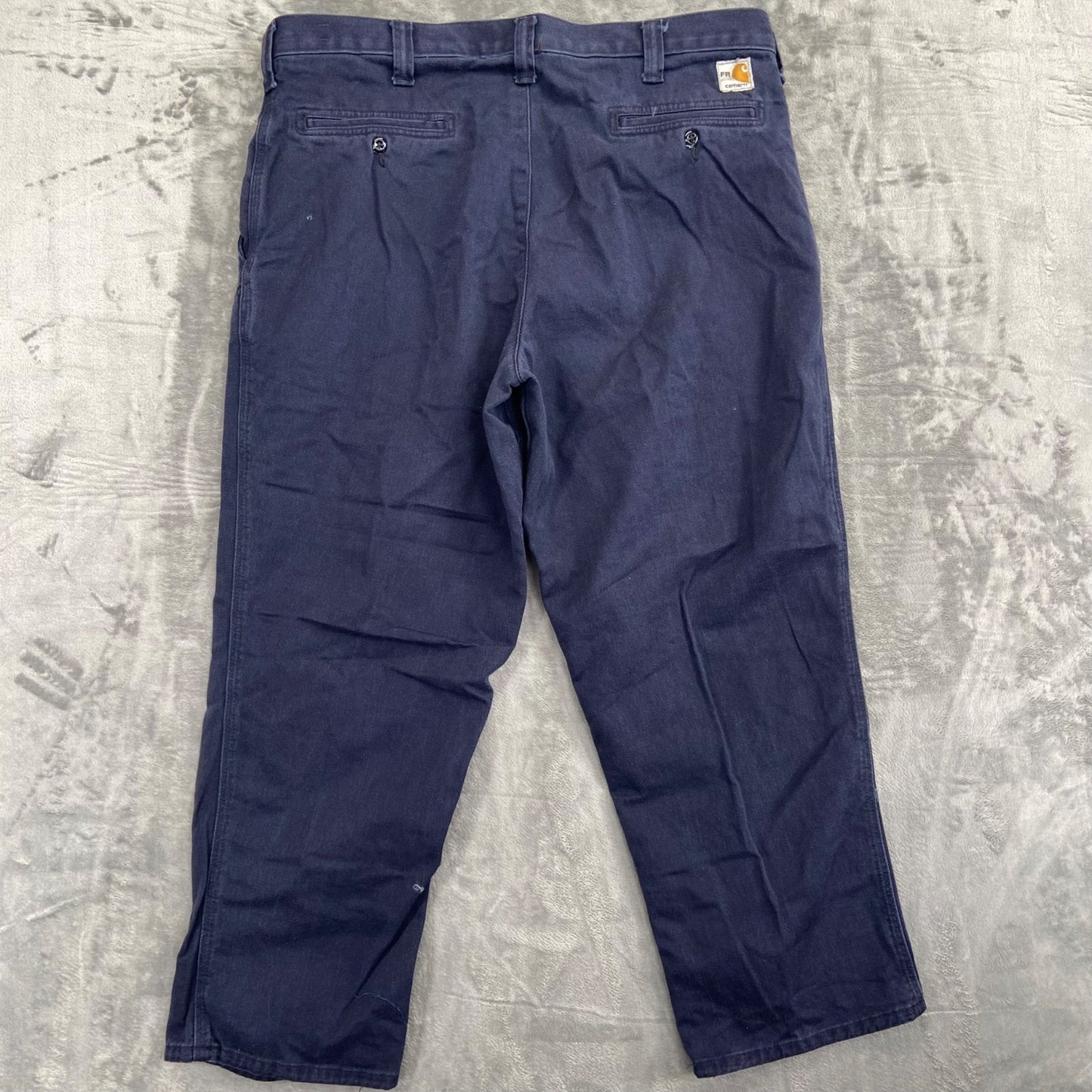 Carhartt FR Men's Straight Pants 36x28 Dark Blue Navy Flame Resistant