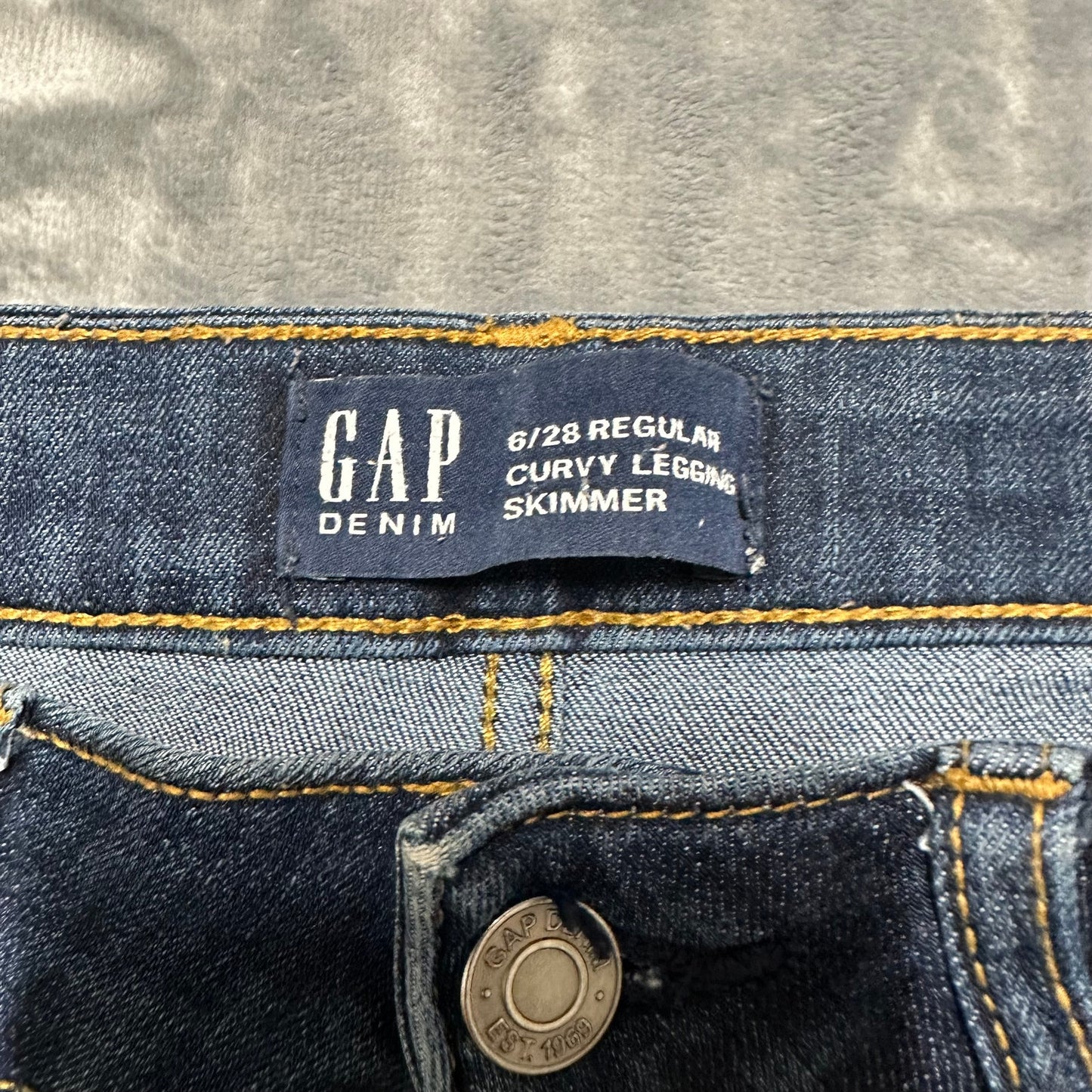 Gap Curvy Legging Skimmer Legging Jeans Women's Size 6 Blue Denim