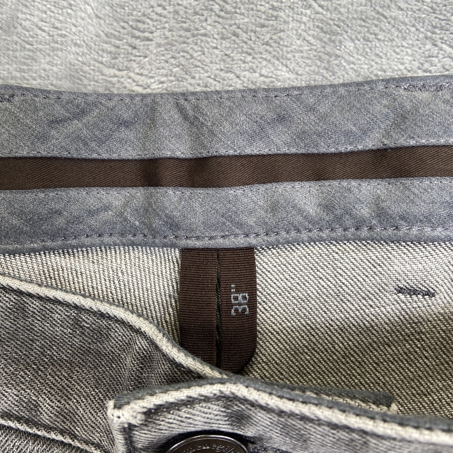 Ermenegildo Zegna Straight Jeans Men's Size 38 Gray Denim Pants