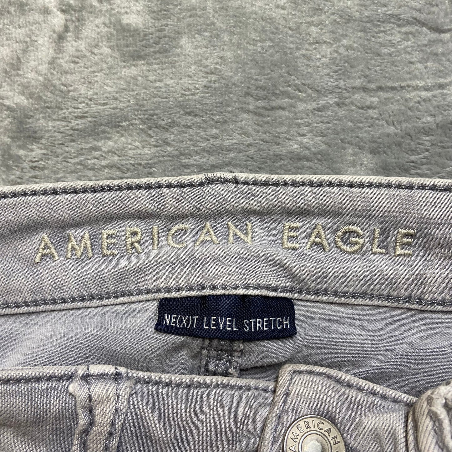American Eagle Ne(x)t Level Stretch Hi Rise Jegging Women's Sz 4 Gray Denim