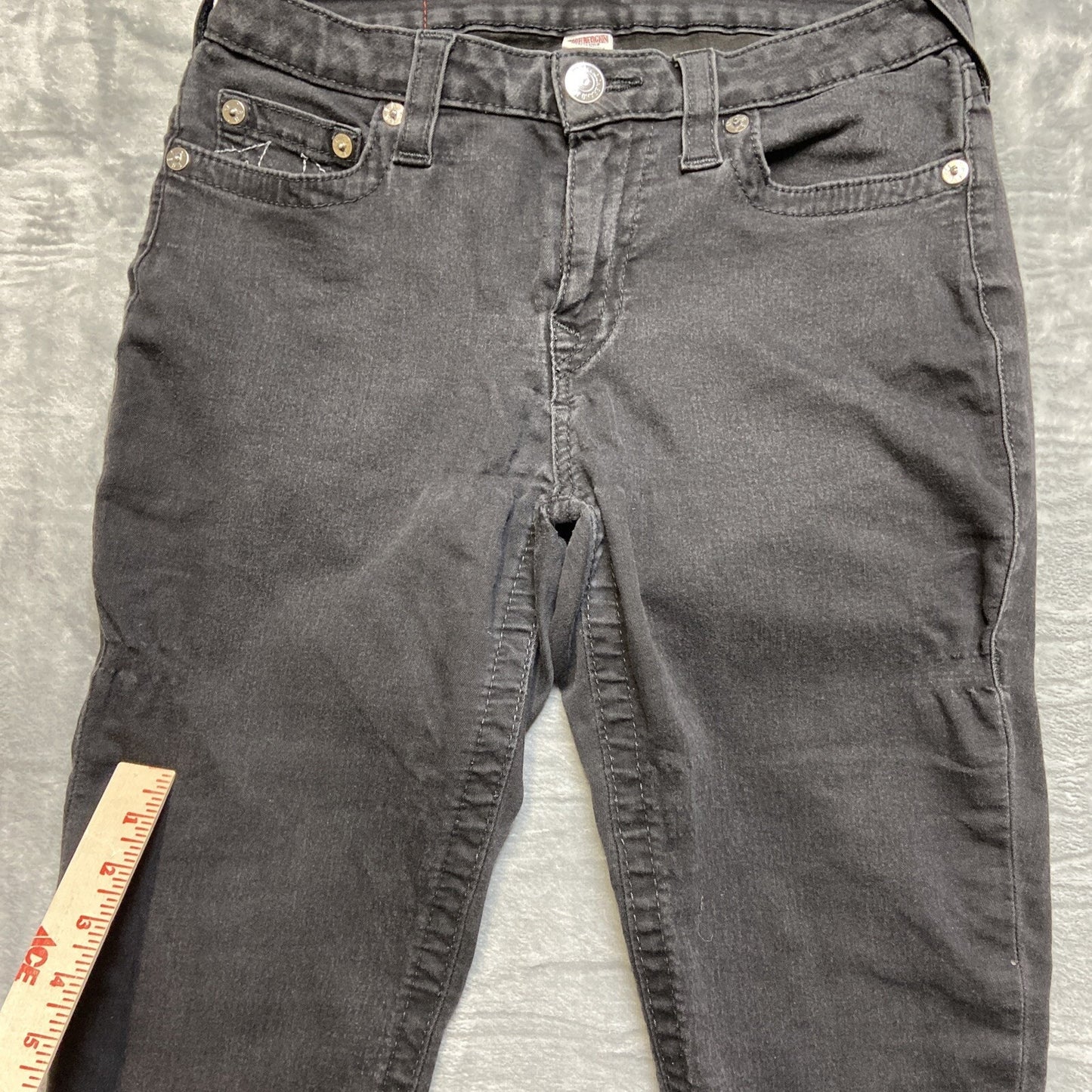 True Religion Skinny Jeans Women’s Size 31 Black Denim *Stretch Marks*
