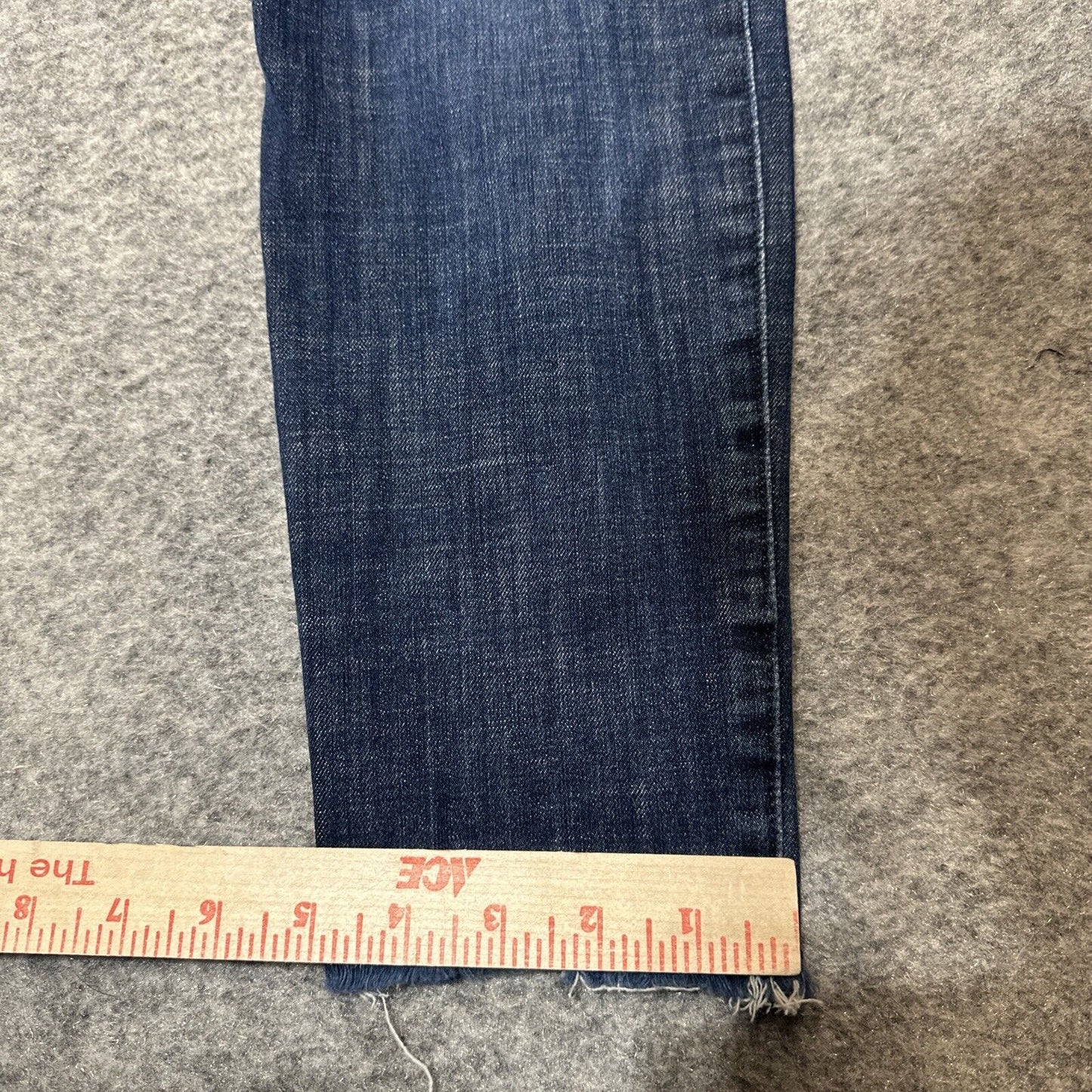 Gap 1969 True Skinny Jeans 30R Super High Rise Dark Wash Blue Distressed