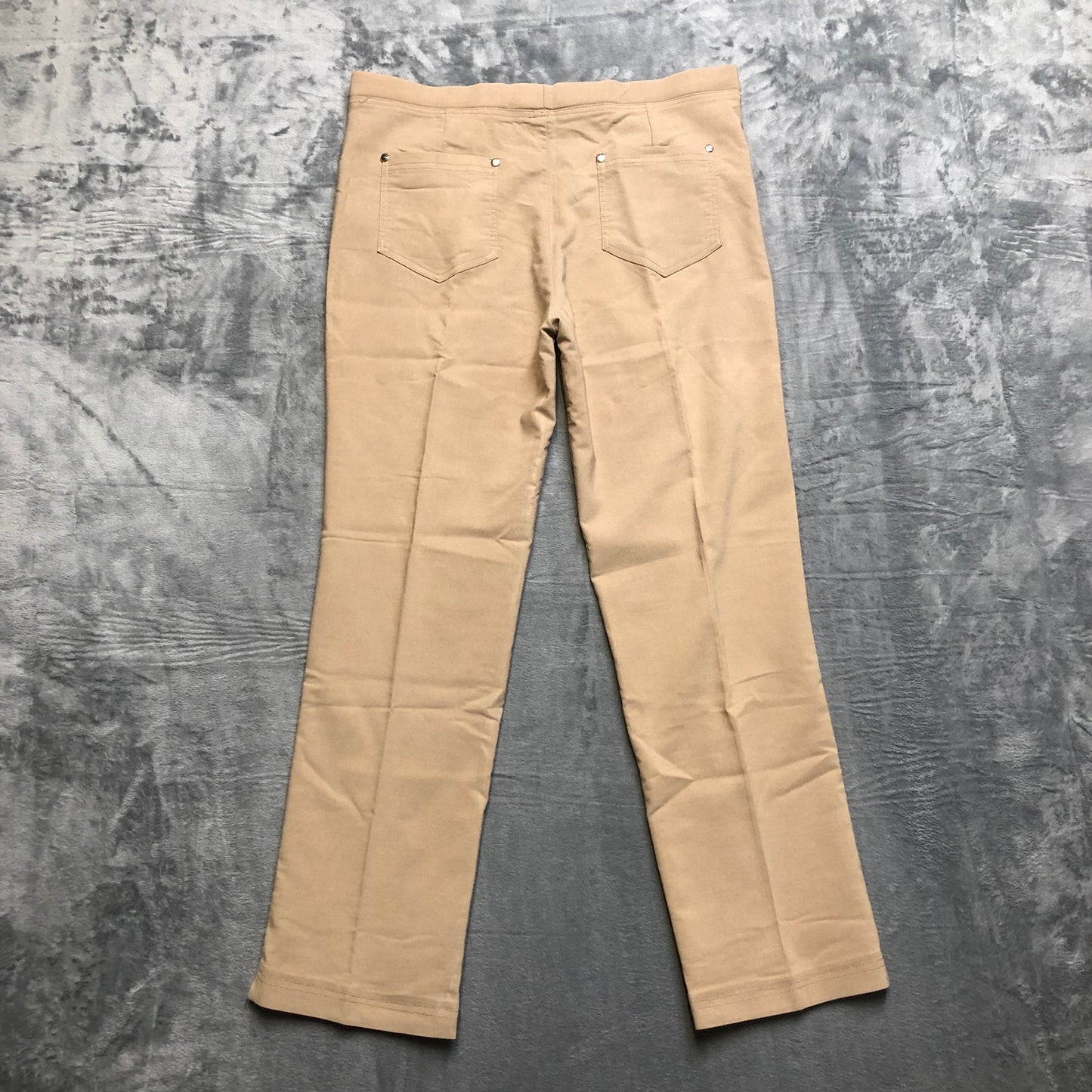 Pierre Marie Women's Stretch Dress Pants Straight Sz 2XL Beige
