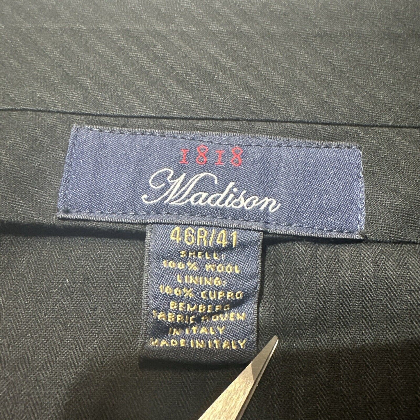 Brooks Brothers 1818 Madison Men's Chino Pants Size 46R/41 Black Pants