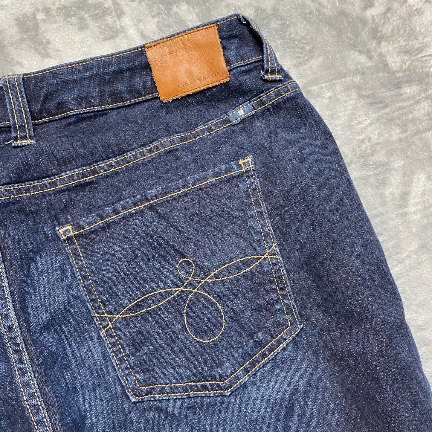Lucky Brand Ginger Skinny Jeans Women's Size 14W Blue Denim Medium Wash Cropped