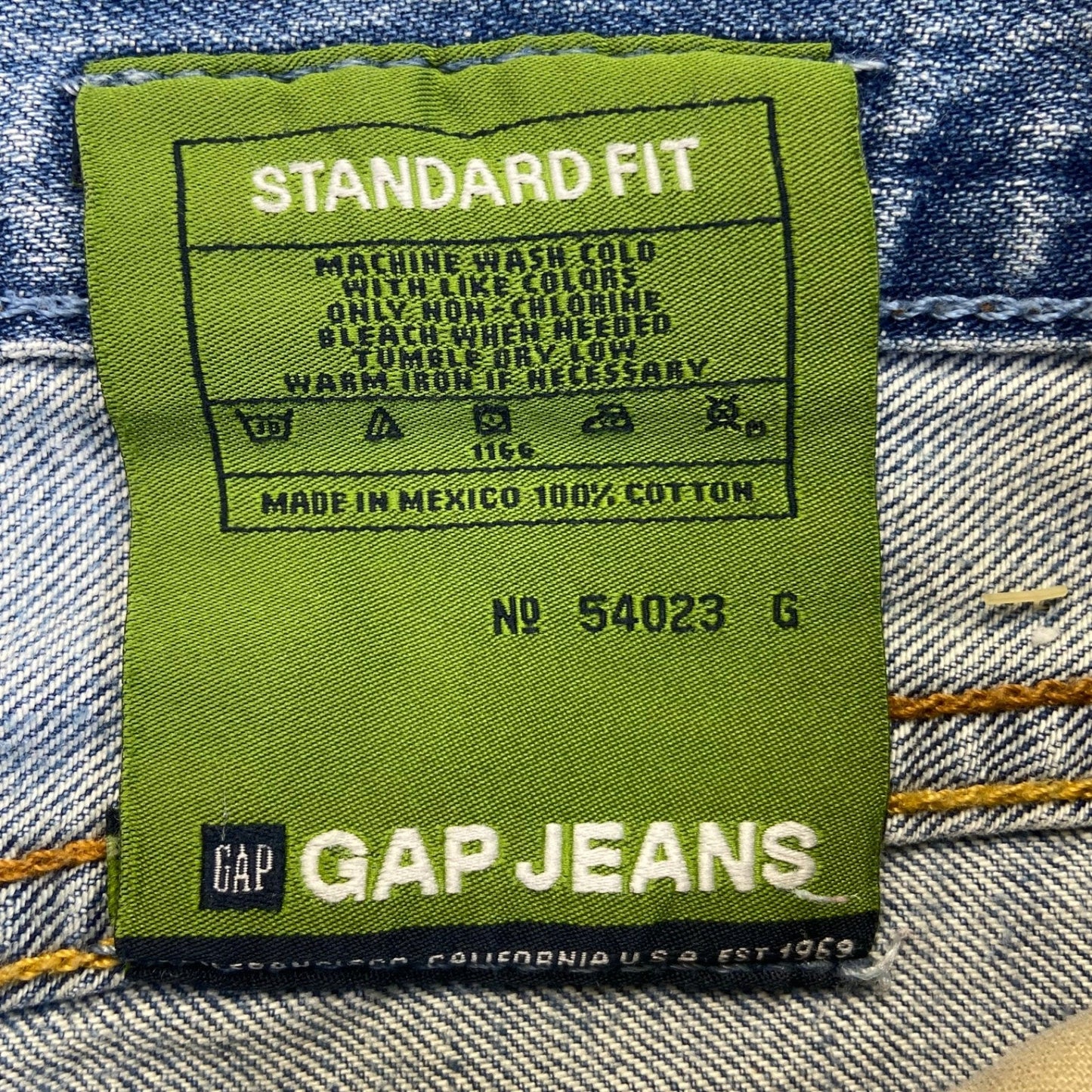 Vintage Gap 1969 Men's Standard Fit Jeans Size 33/30 Blue Denim #534424