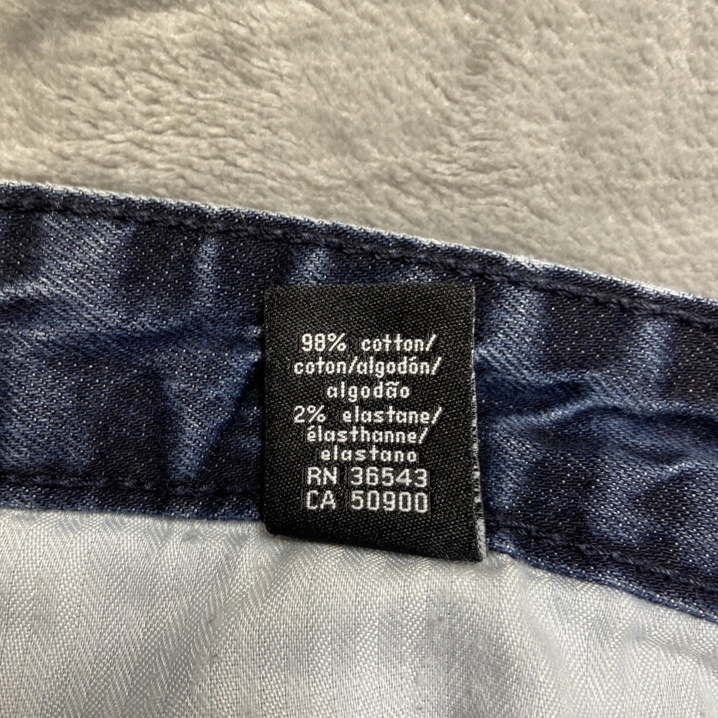 Calvin Klein Straight Jeans Men's Size 38x32 Dark Wash Blue Denim