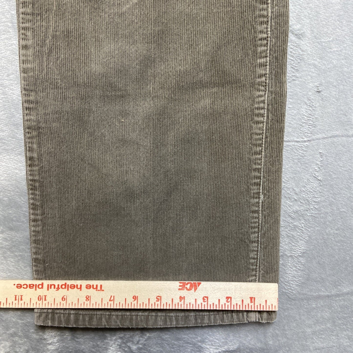 Sonoma Corduroy Bootcut Jeans Men's Size 38x34 Taupe Stone Gray Brown Pants