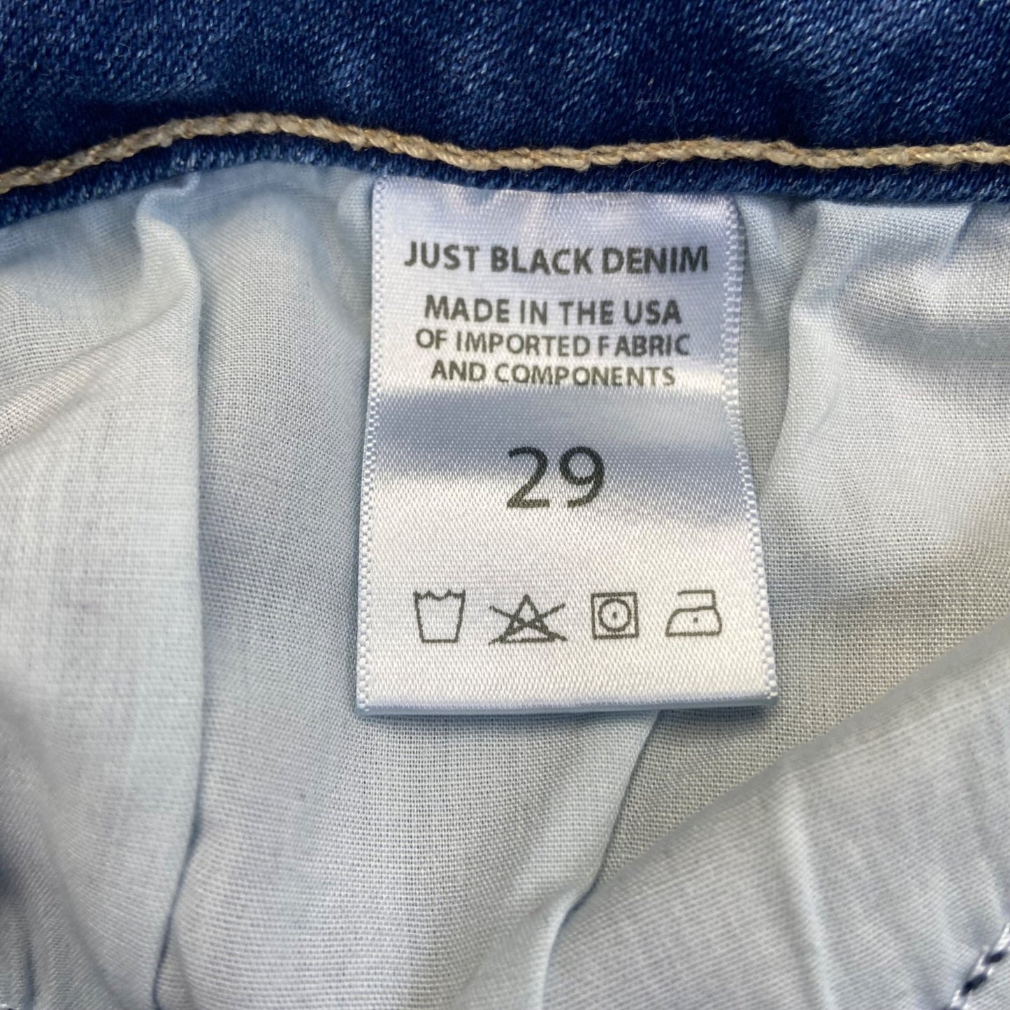 Just Black Women's Distressed Skinny Jeans Size 29 Blue Denim