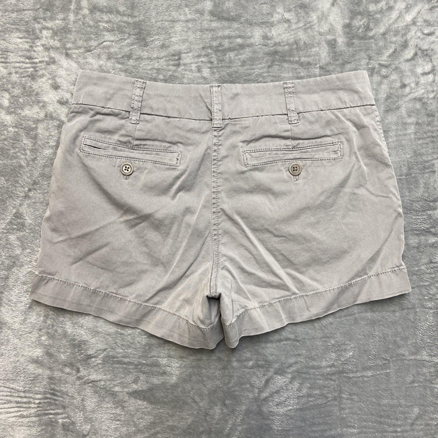 J. Crew Low Rise Chino Shorts Women's Size 00 Gray Classic Khaki