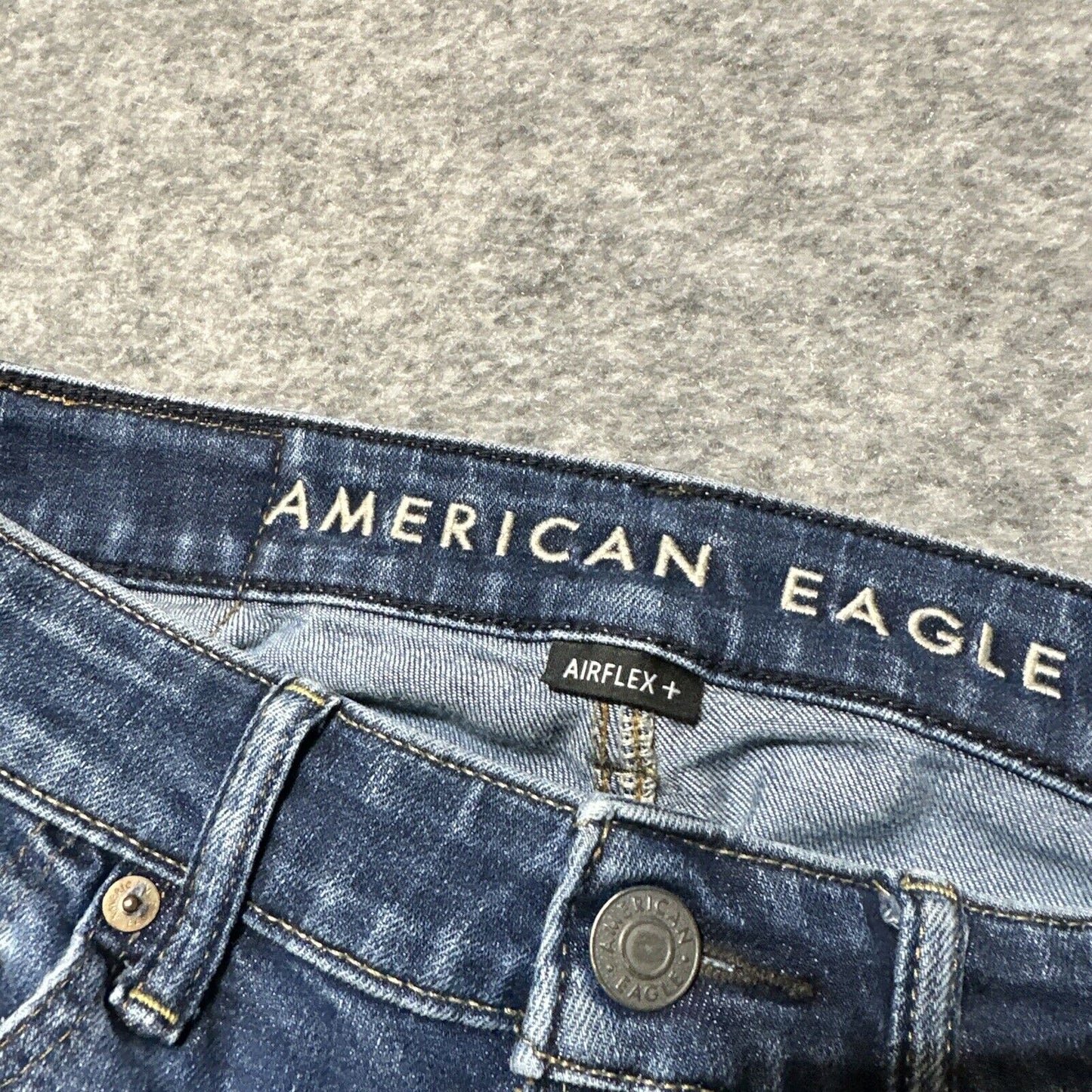 American Eagle Airflex + Men's Original Straight Jeans Size 29x32 Blue Denim