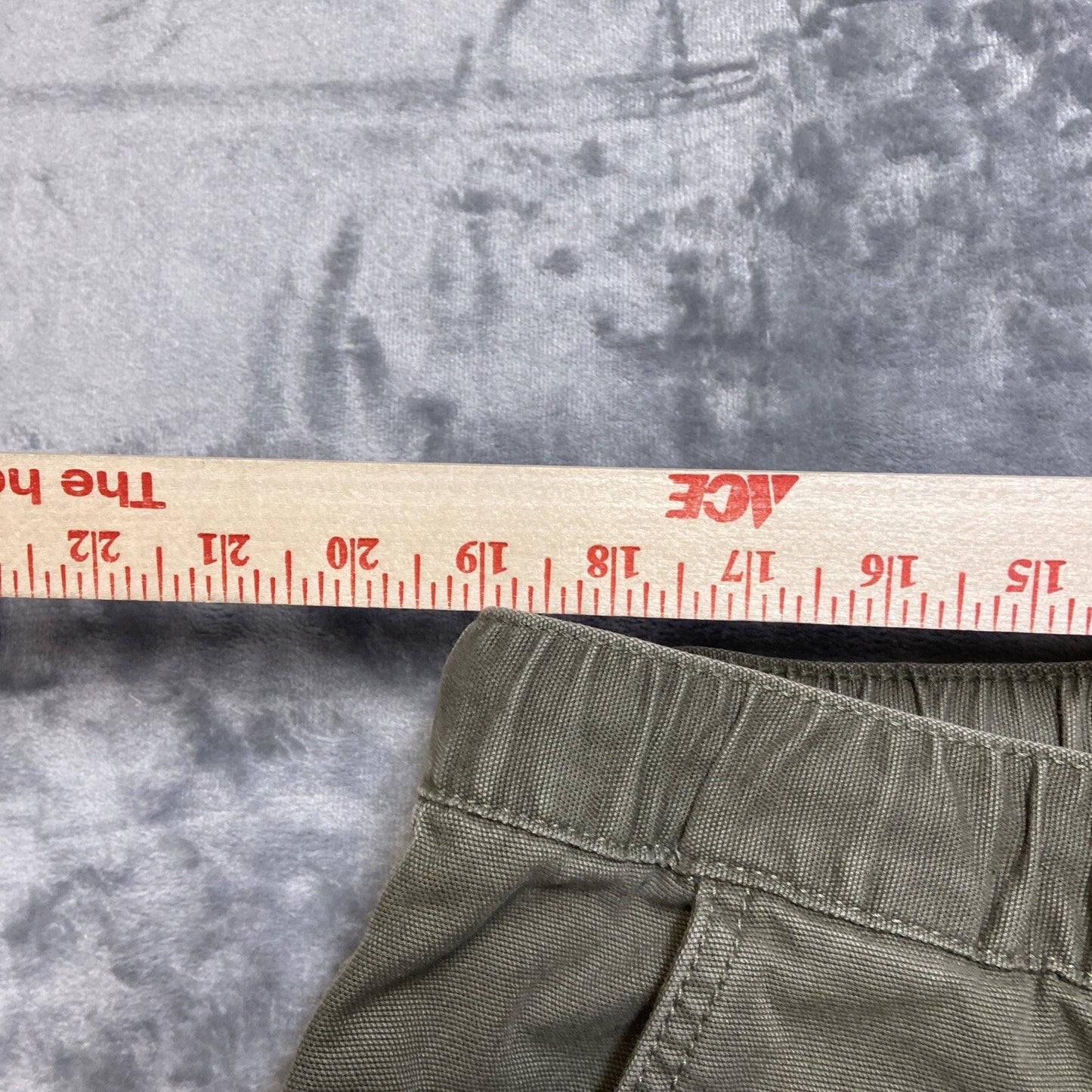 Air Walk Cargo Pants Men’s Size 2XL Green Elastic Waist Cuffed Pants Skater