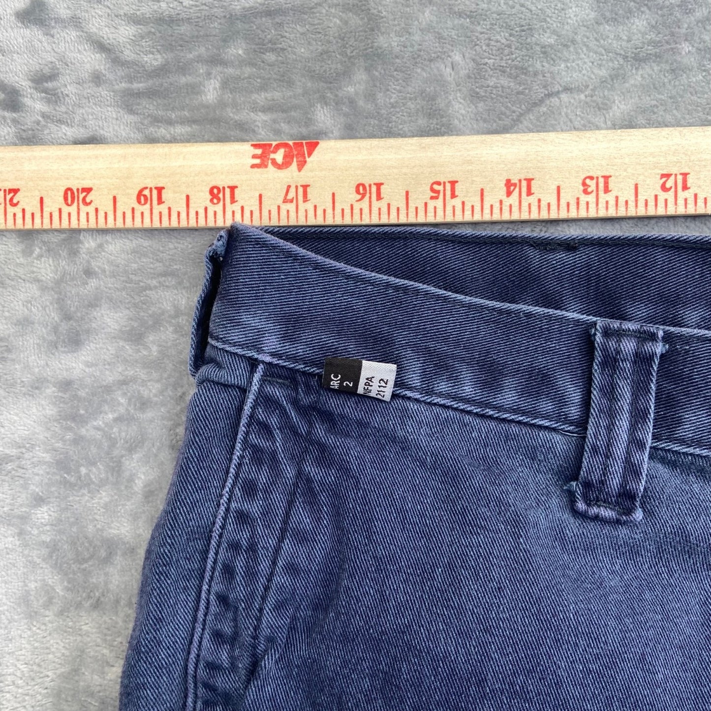 Carhartt FR Men's Straight Pants 36x28 Dark Blue Flame Resistant