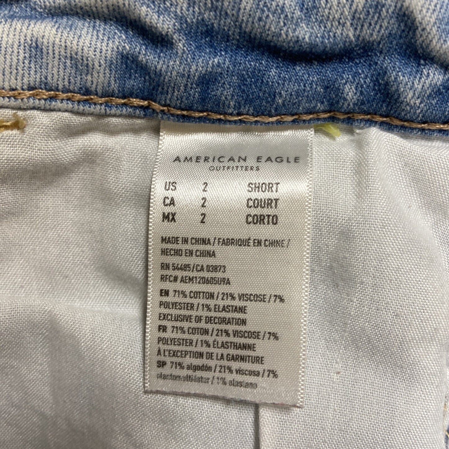 American Eagle Next Level Stretch Distressed Super Hi Rise Jegging Womens 2S