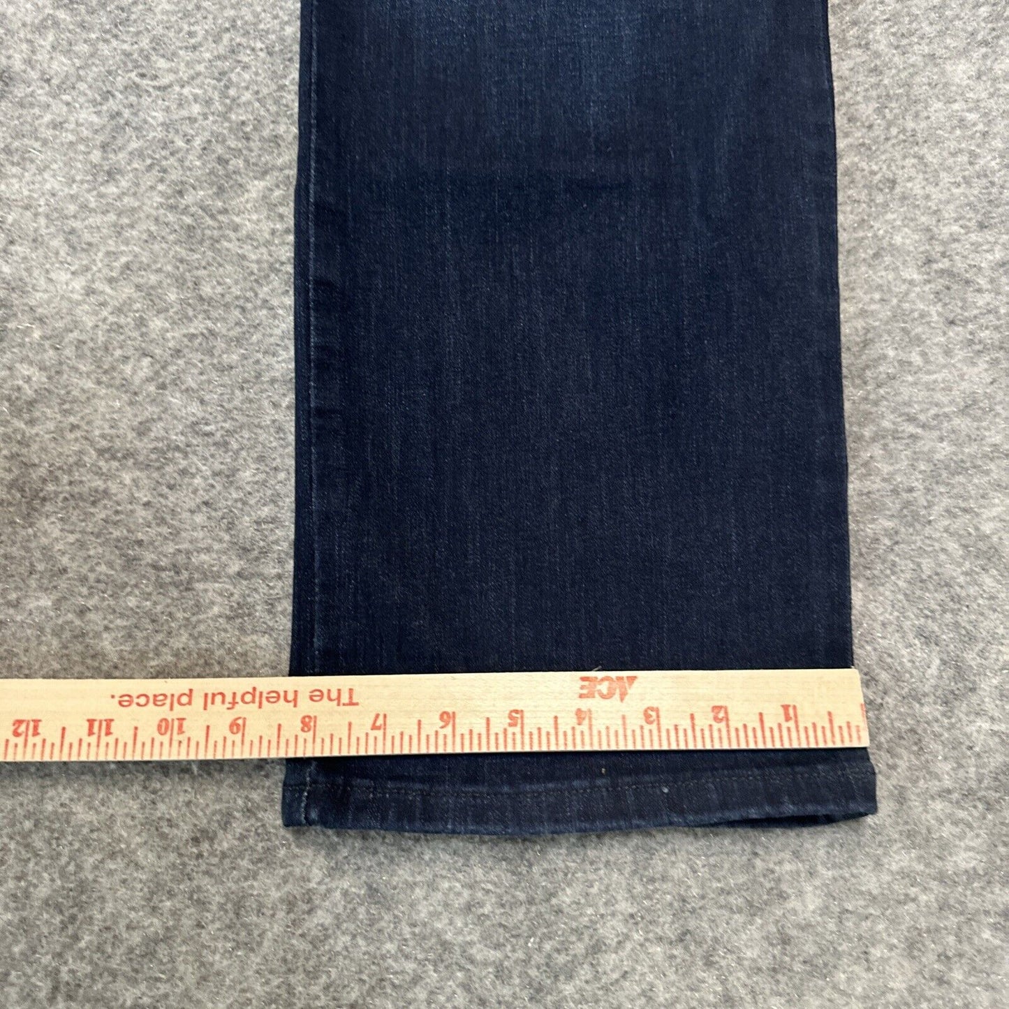 LEE Relaxed Fit Women's Straight Jeans Size 9 Blue Dark Wash Denim