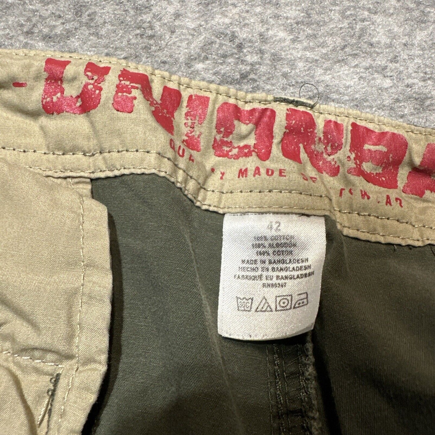 UNIONBAY Men's Cargo Shorts Size 42 Green Shorts