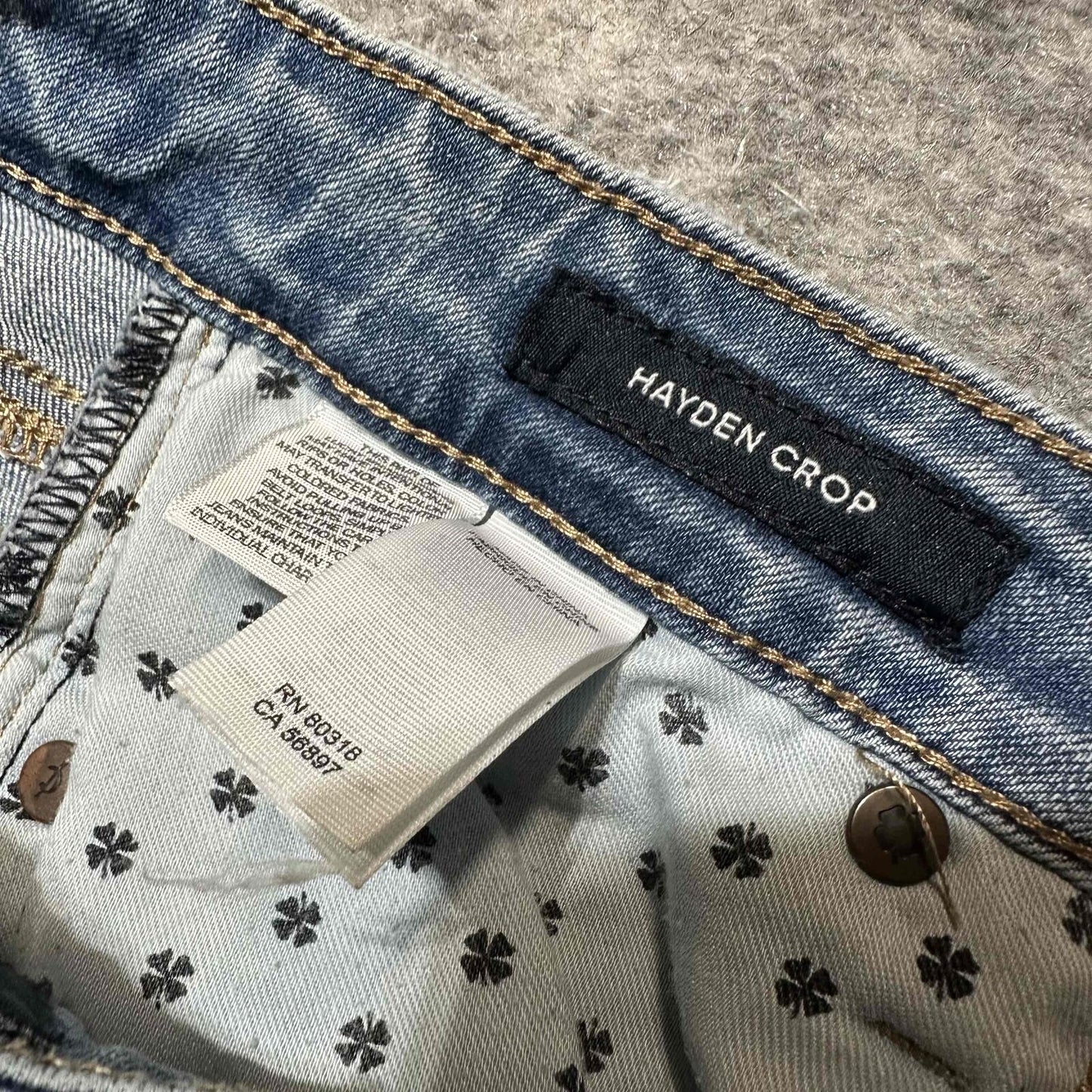 Lucky Brand Hayden Womens Crop Jeans Light Wash Denim Skinny Pants Size 6 28
