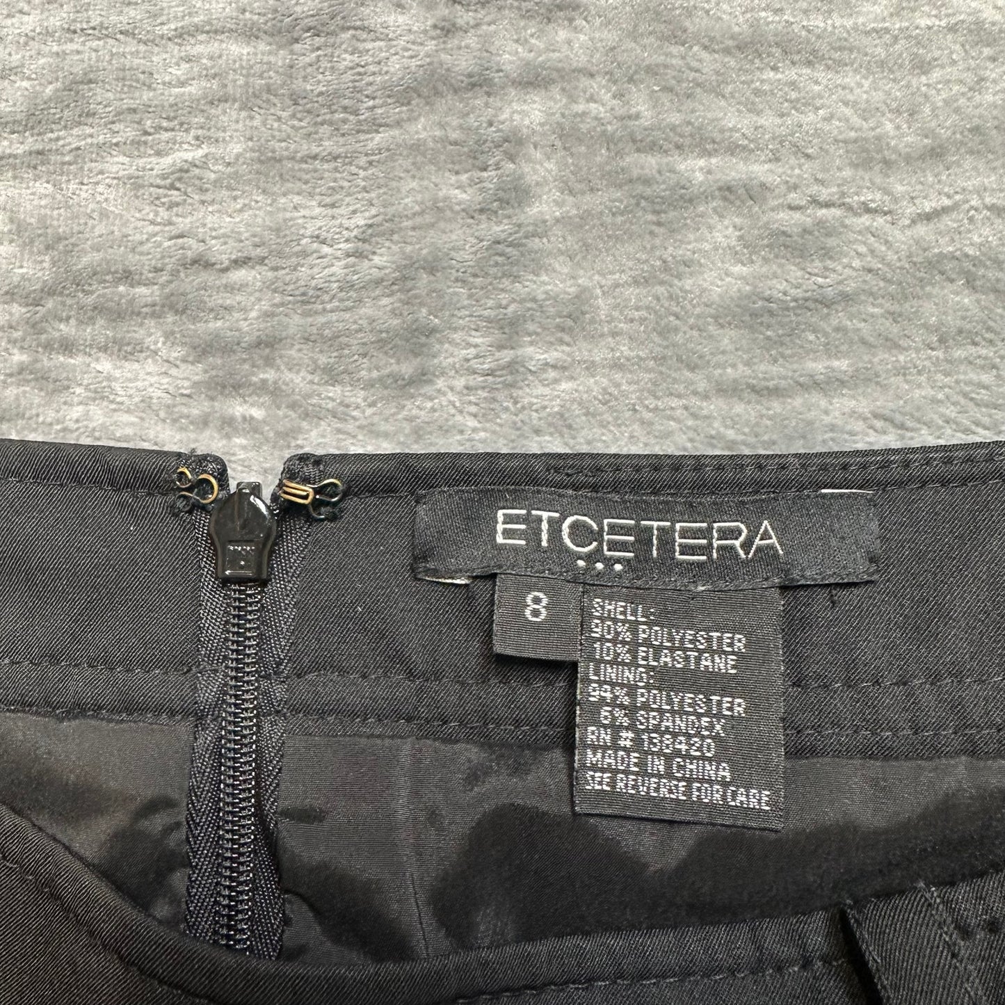 Etcetera Lined Pencil Skirt Women's Size 8 Black