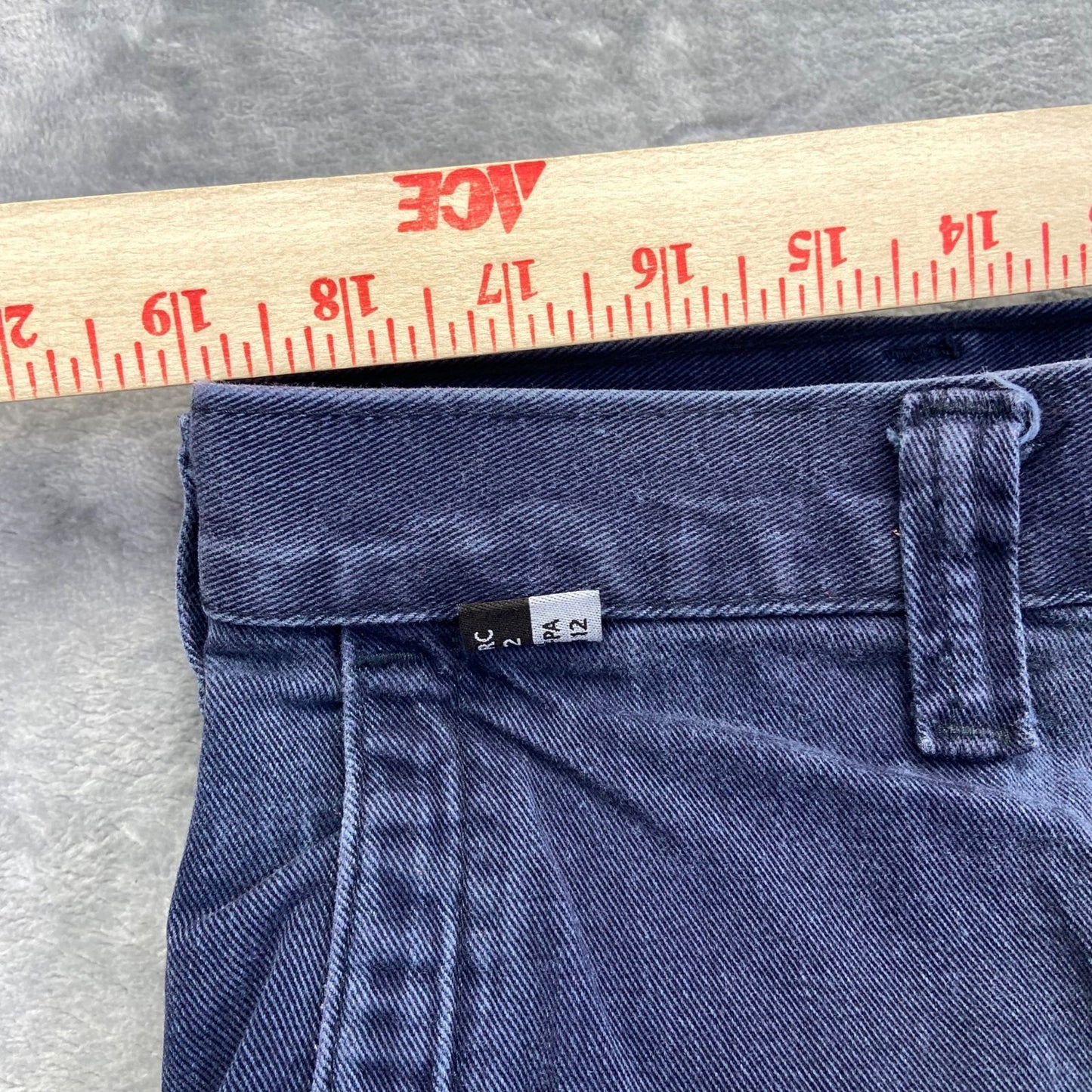 Carhartt FR Work Pants Men's 38x30 Blue Cotton Blend