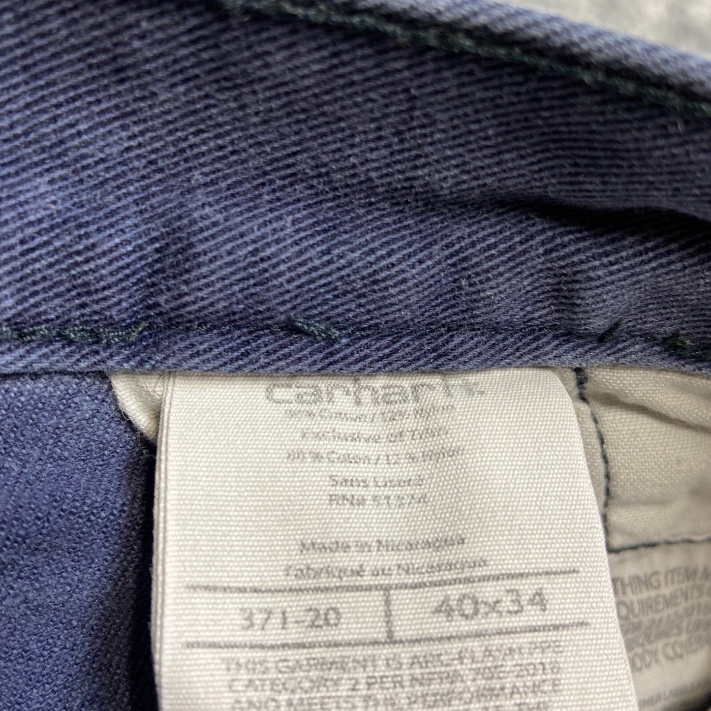 Lot of 2 Carhartt FR Chino Pants Men's Size 40x34 Gray Pants Grade A/B Wholesale