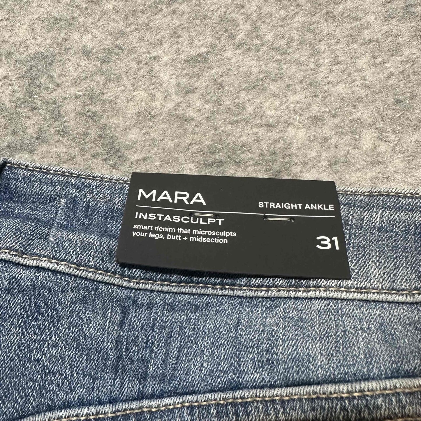 NEW DL1961 Mara Instasculpt Straight Ankle Jeans Women's Size 31 Blue Upstate