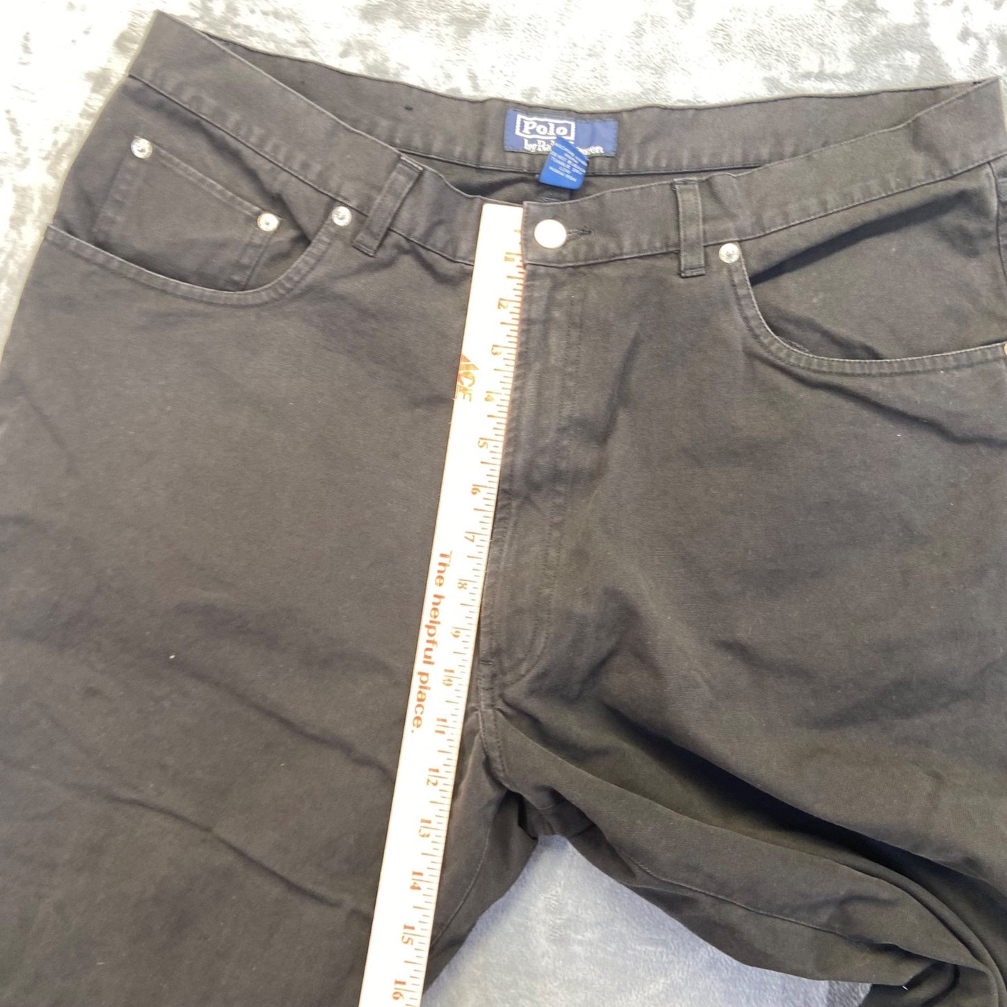 Polo Ralph Lauren Men's Straight Jeans Size 38x30 Black Denim