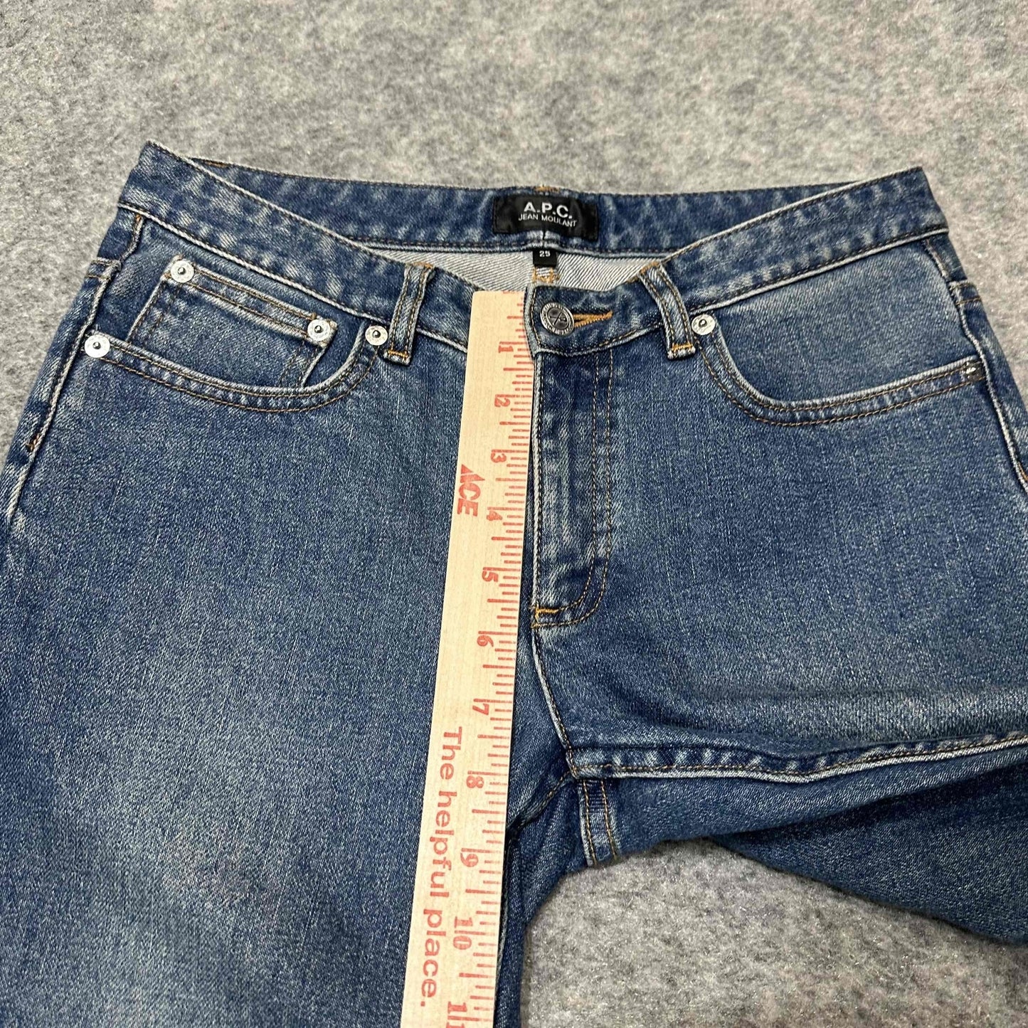 APC Women's High Rise Skinny Jeans Size 25 Blue Medium Wash Denim