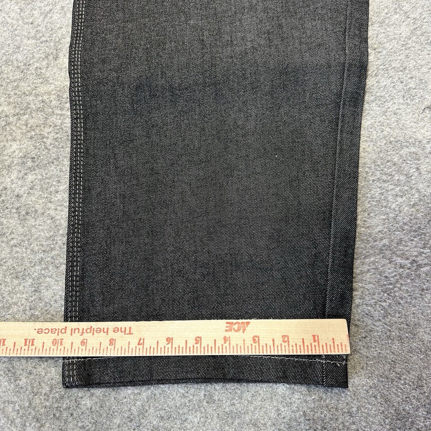 Vintage New RISK Relaxed Straight Jeans Men's Size 34 Black Denim 100% Cotton