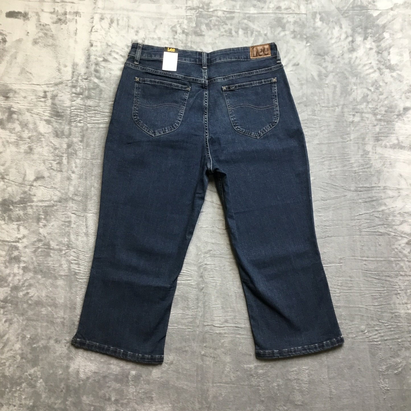 NWT Lee Legendary Style Evrything I Got Capri Jeans Women's Size 14 M Dark Blue