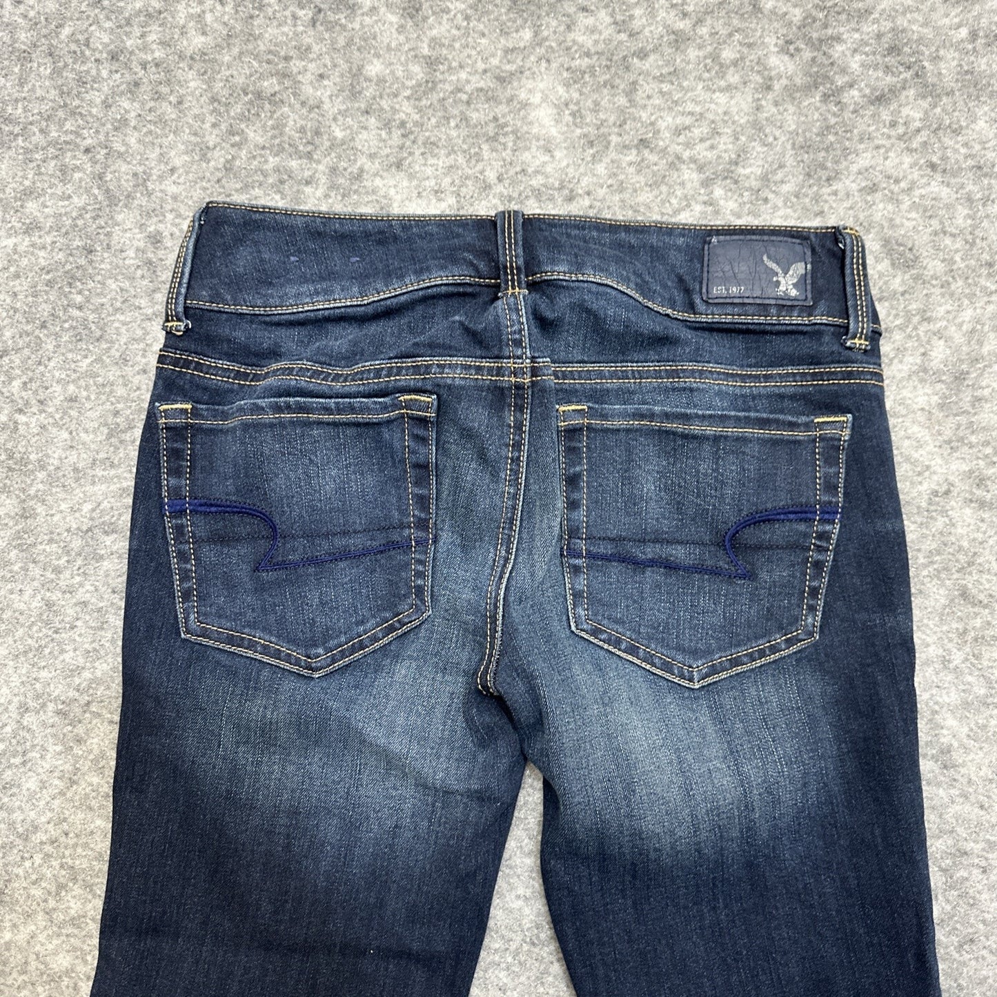 American Eagle Artist Crop Super Stretch Women's Jeans Size 0 R Blue Denim