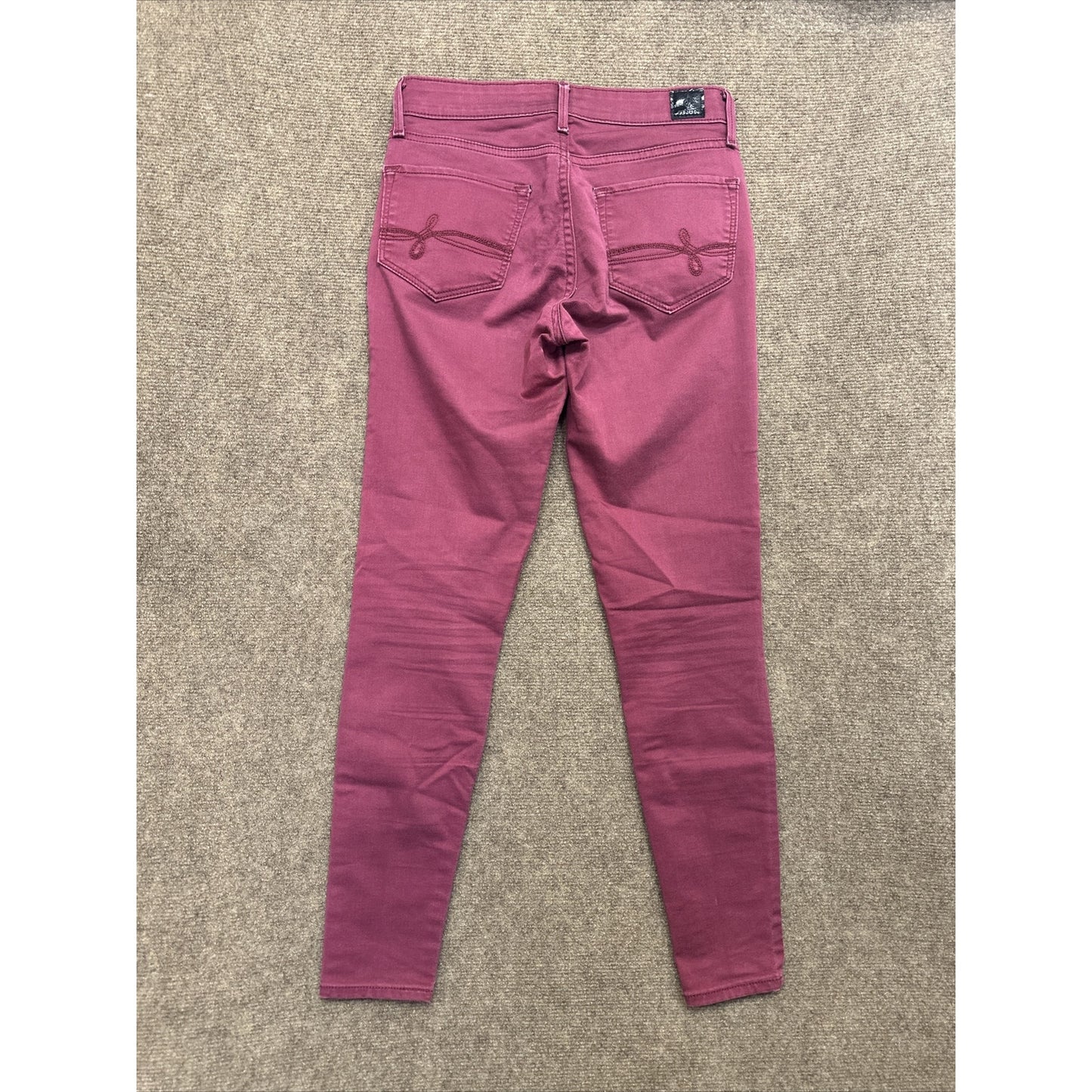 Denizen Levi's Jegging Womens Jeans Size 5 - 27W Burgundy Red Denim