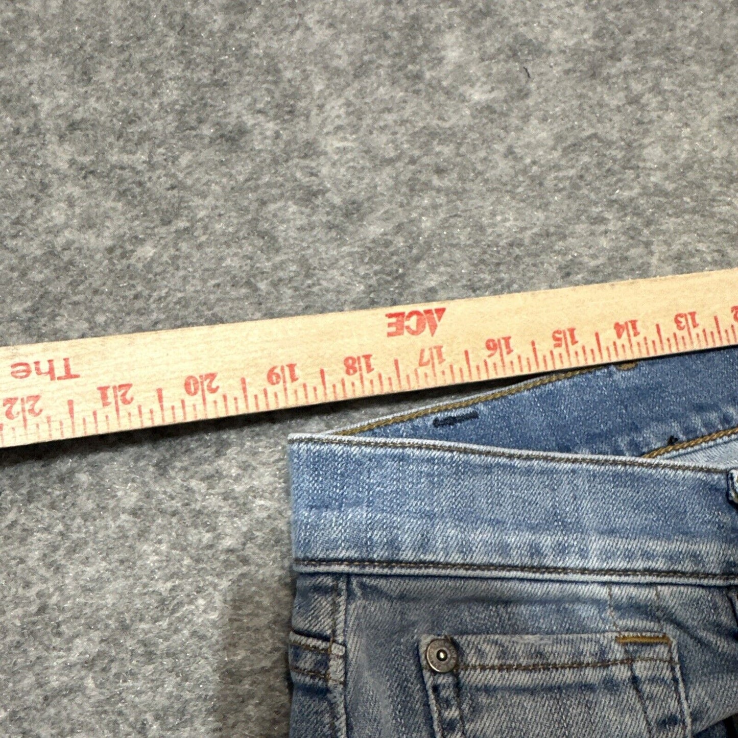 Lot of 7 For All Mankind Luxe Performance Slimmy Jeans Mens 38x28 Light Blue