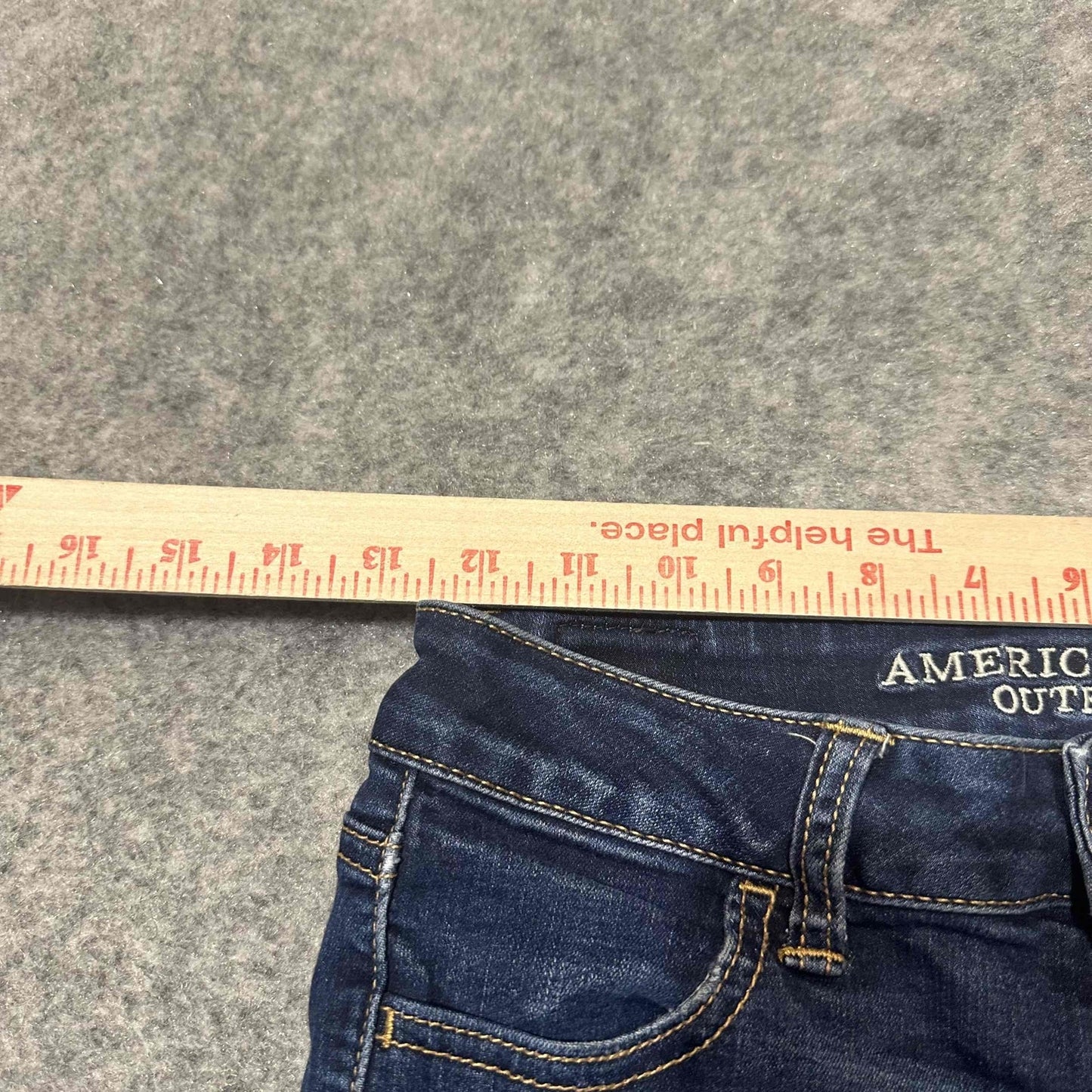 American Eagle Women's Distressed Super Stretch Hi Rise Jegging Size 0R Blue