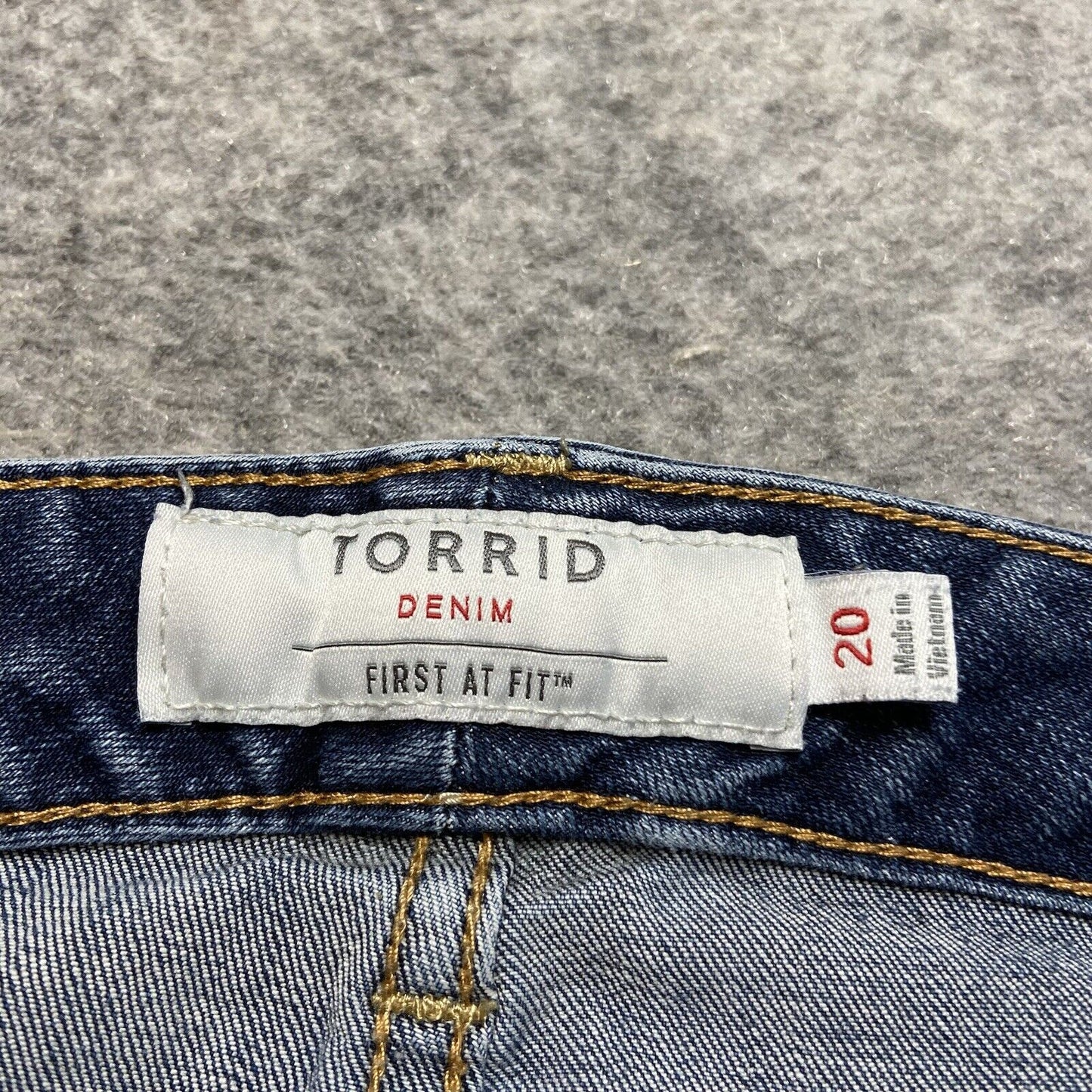 Torrid Denim First At Fit Ankle Jeans Women's Size 20 Blue Denim