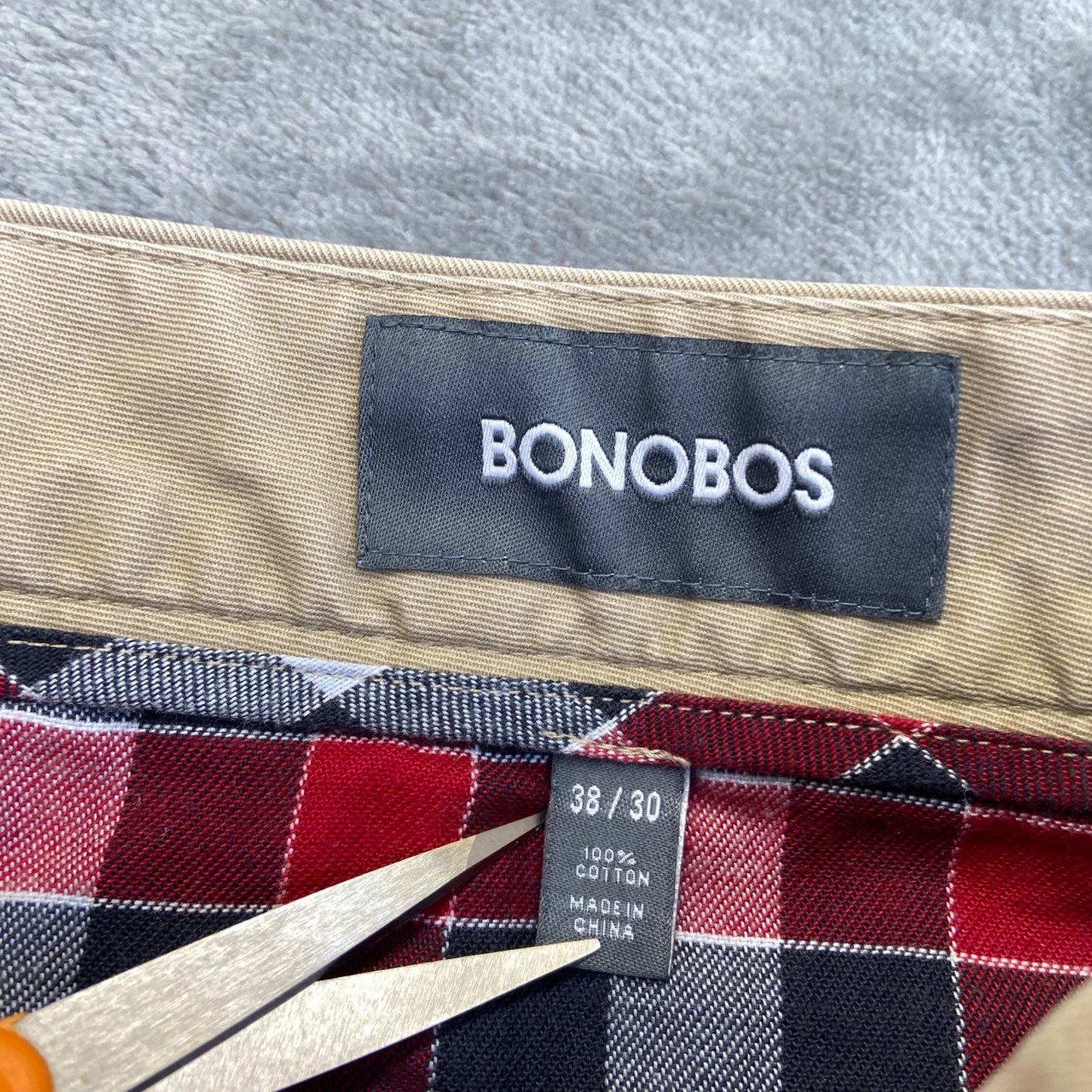 Bonobos Men's Straight Chino Pants Size 38x30 Beige