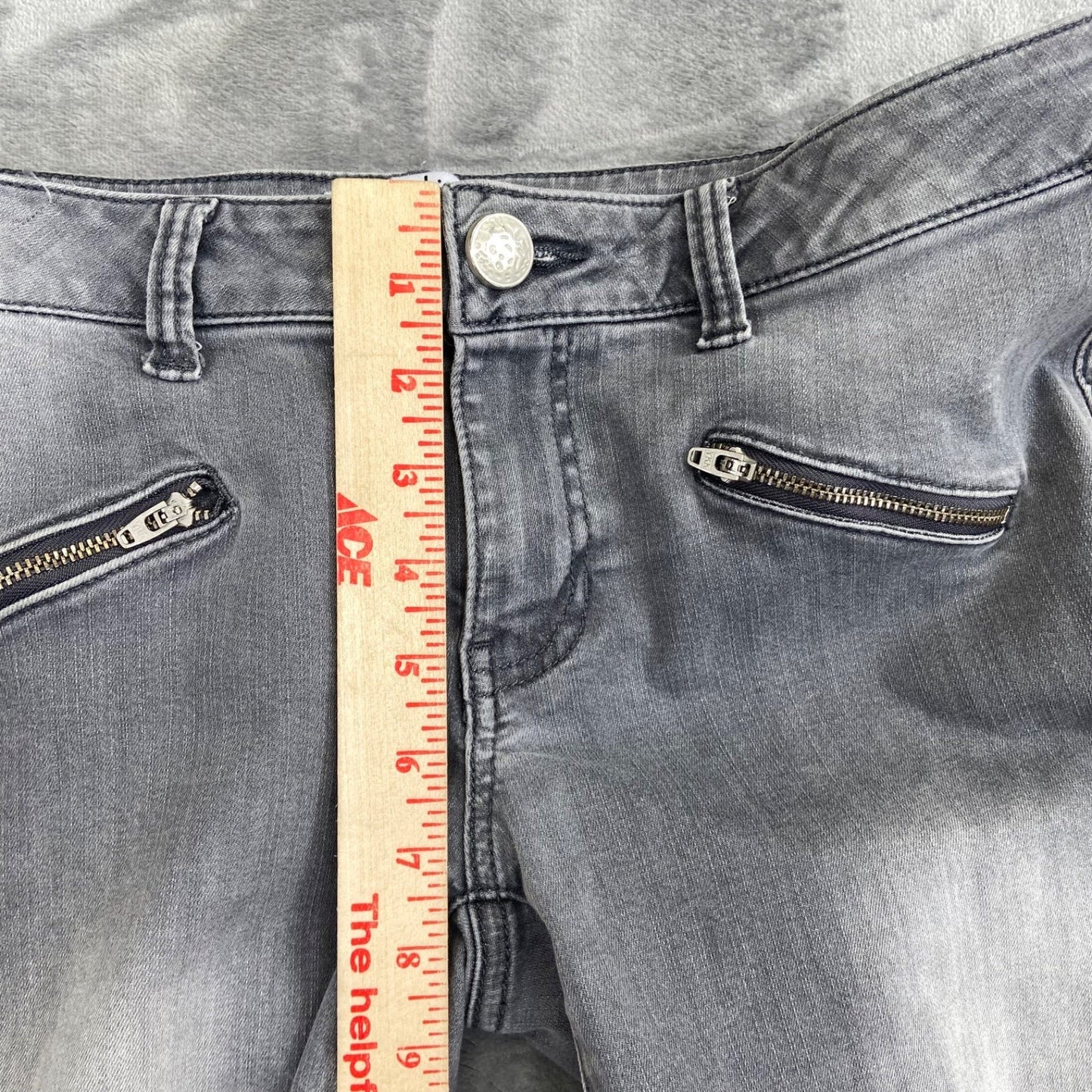 Cabi Skinny Jeans Women's Size 6 Gray Mid Rise