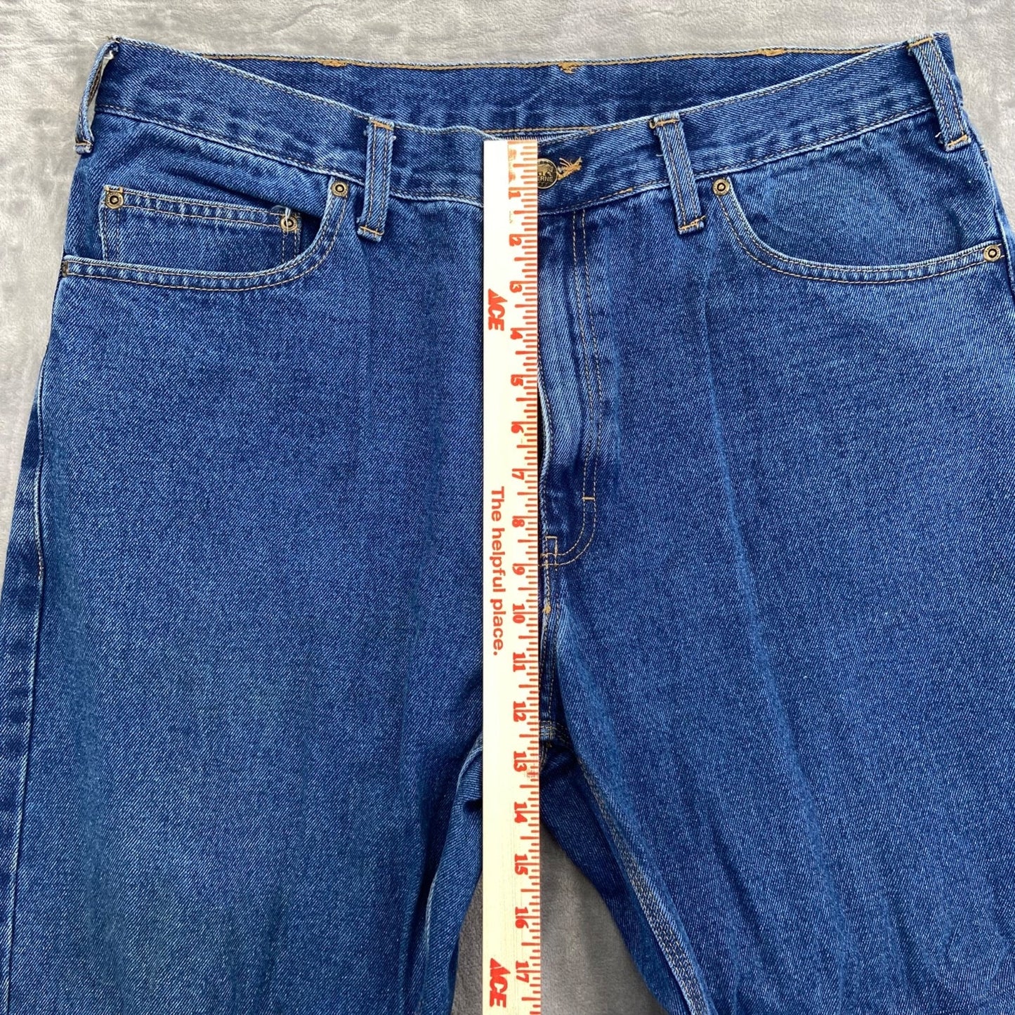 Berne Men's Straight Jeans Size 38x29 Blue Denim