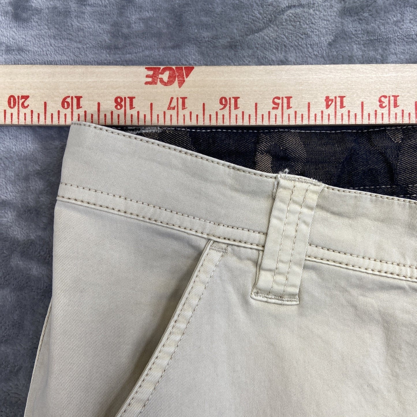 Agave Slouchy Taper Cargo Pants Men's Size 38 Twill Beige