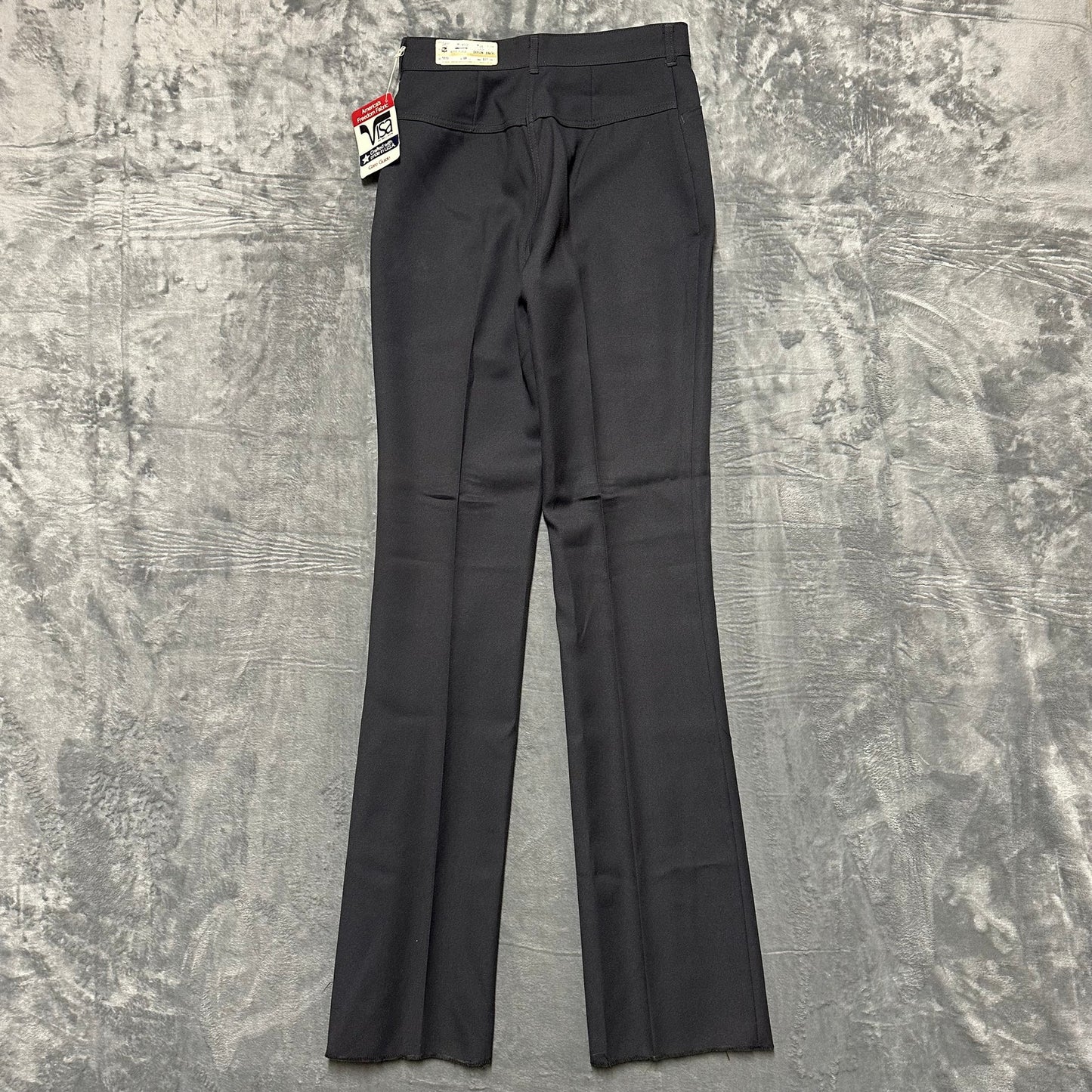 New Vintage Dickson Jenkins Western Flared Pants Womens Sz 29 Dark Gray Unhemmed
