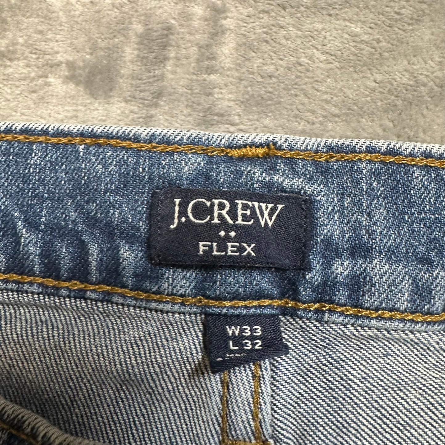 J.CREW Straight Jeans Men's Size 33x32 Blue Denim