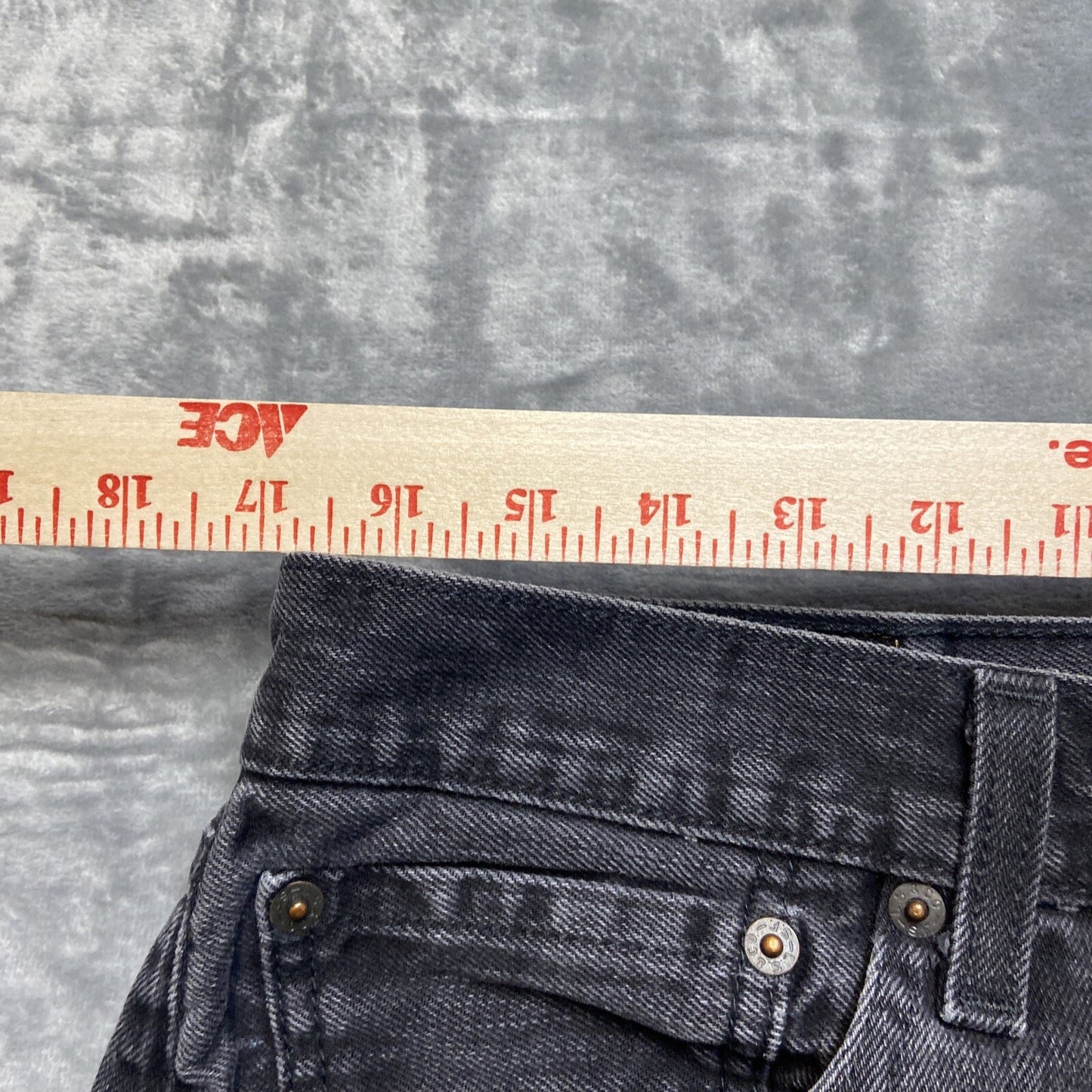 Levi’s 501 Straight Jeans Men’s Size 36x34 Black Denim