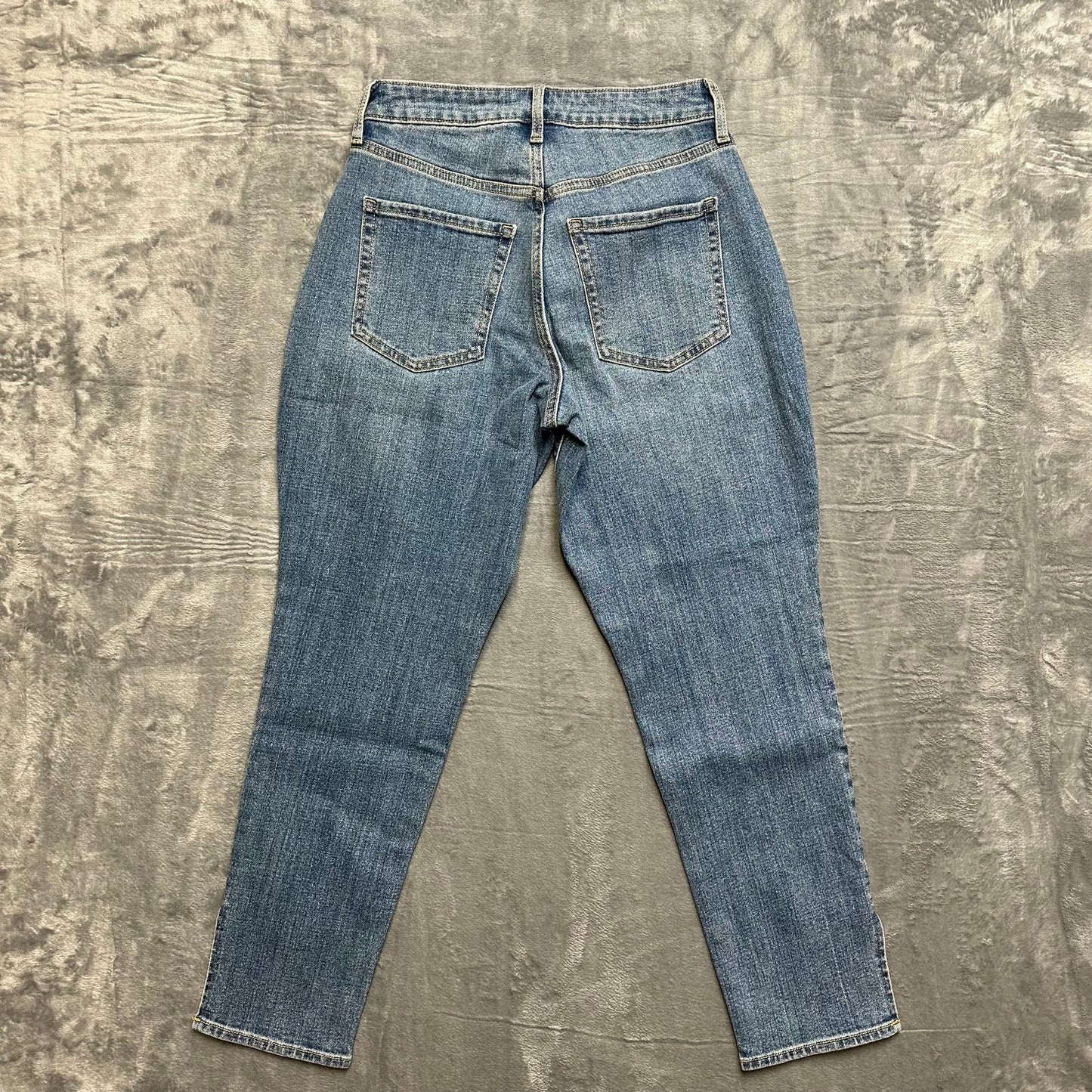 Old Navy High Rise Curvy O.G. Straight Jeans Women's Sz 4 Blue Denim Medium Wash