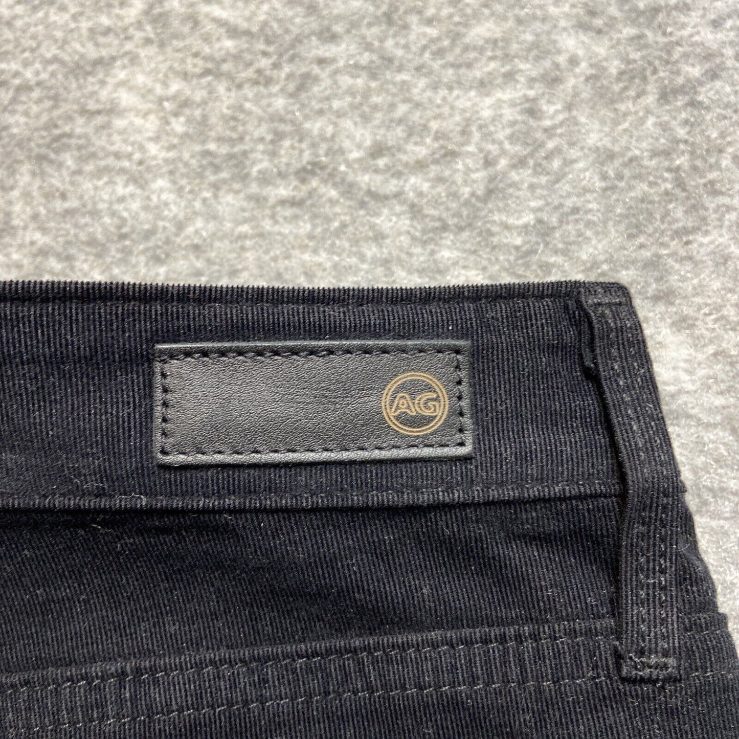 AG Adriano Goldschmied The Farah Skinny High Rise Corduroy Jeans Womens 29 Black