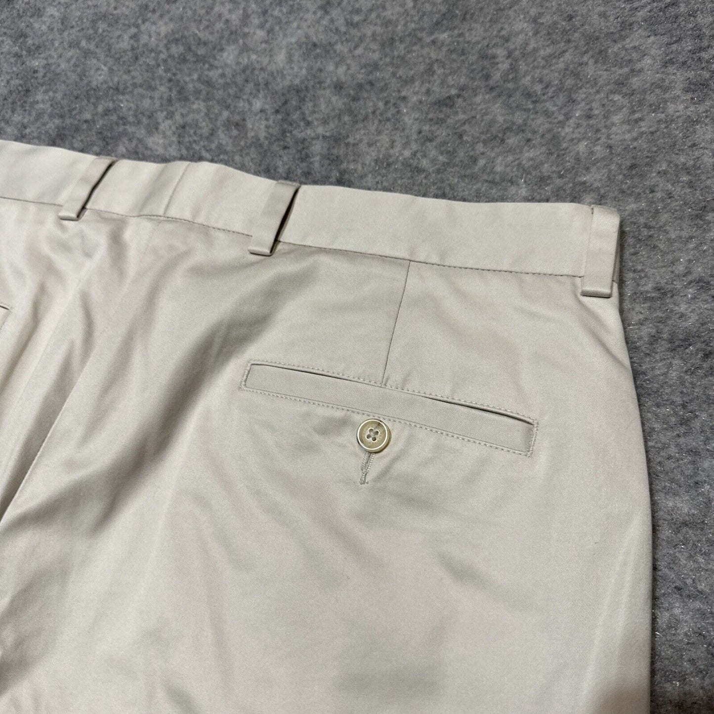 John W. Nordstrom Men's Straight Dress Pants Size 35x32 Beige Light Wash Pants