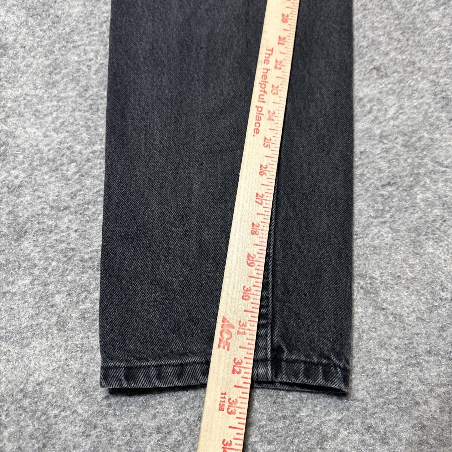 Vintage Gitano Jeans Relaxed Straight Jeans Women's Size 14 Long Black Denim