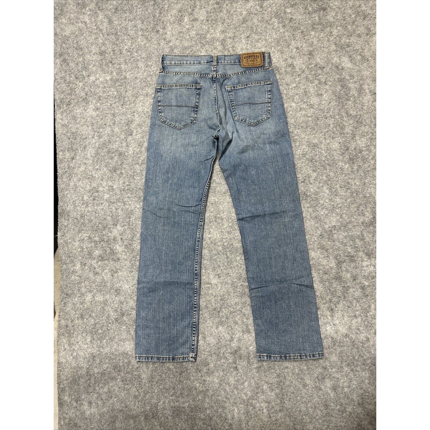 Signature Levi's Regular Men's Straight Jeans Size 30x32 Blue Light Wash Denim
