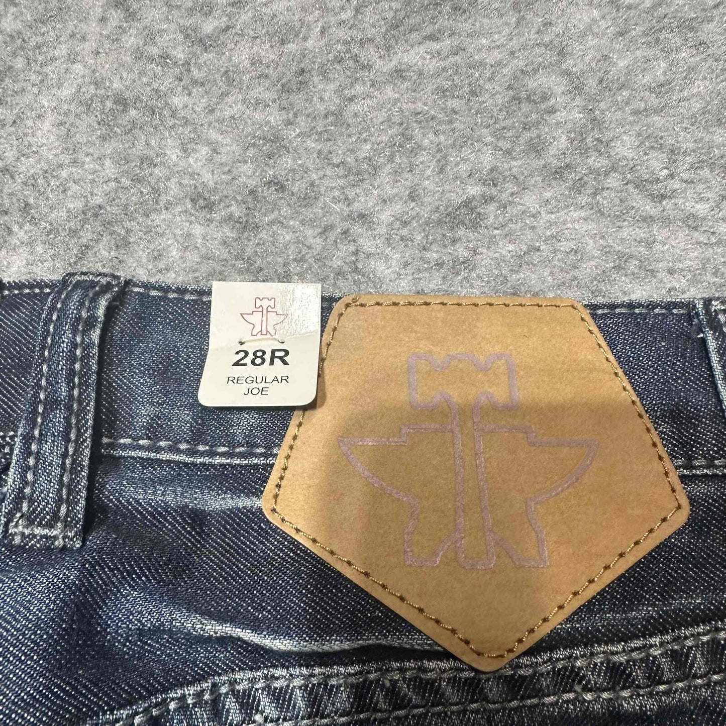 New Tin Haul Men's Regular Joe Fit 5 Pocket Jeans Size 28R Blue Dark Wash Denim